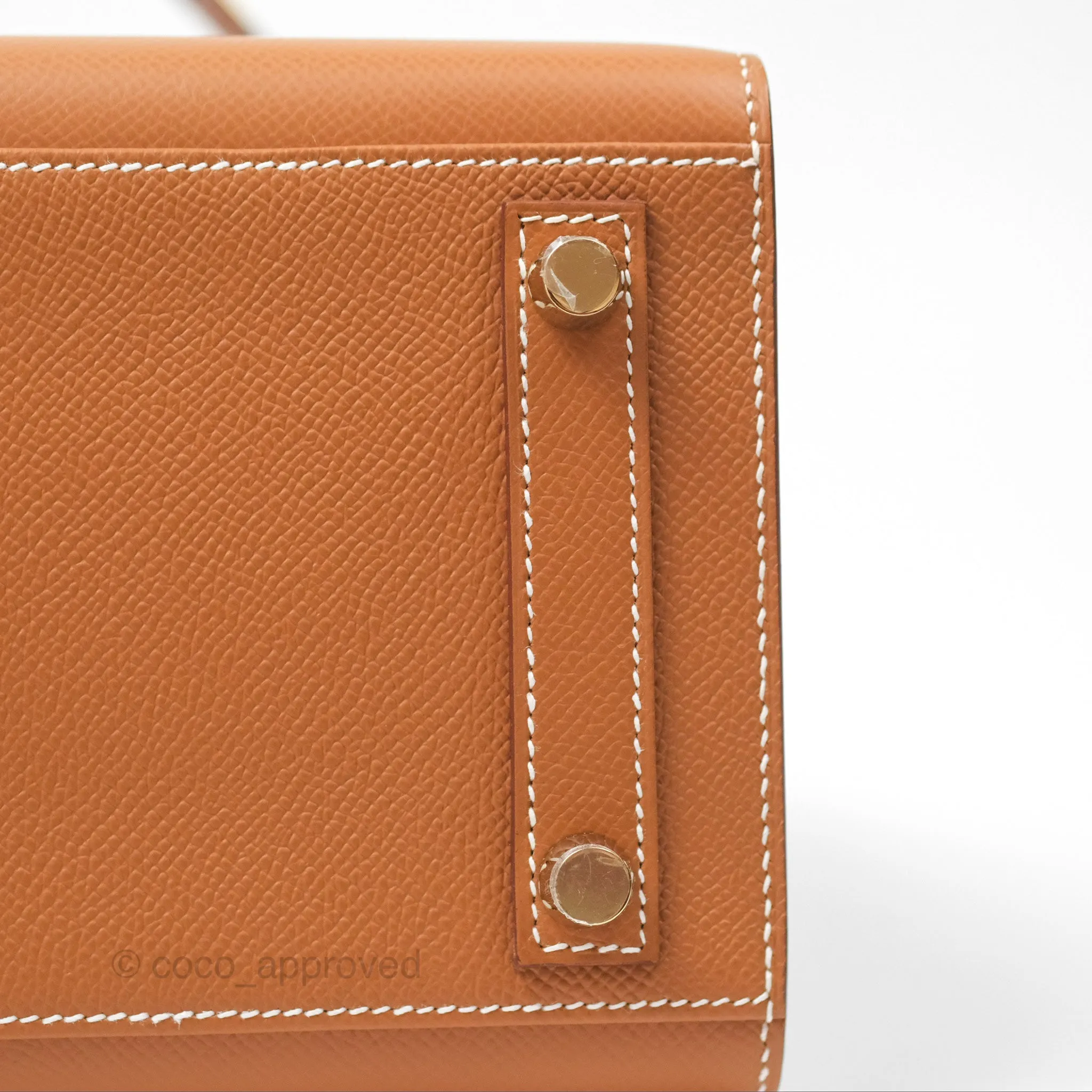 Hermes Birkin 25 Sellier Gold Epsom Gold Hardware