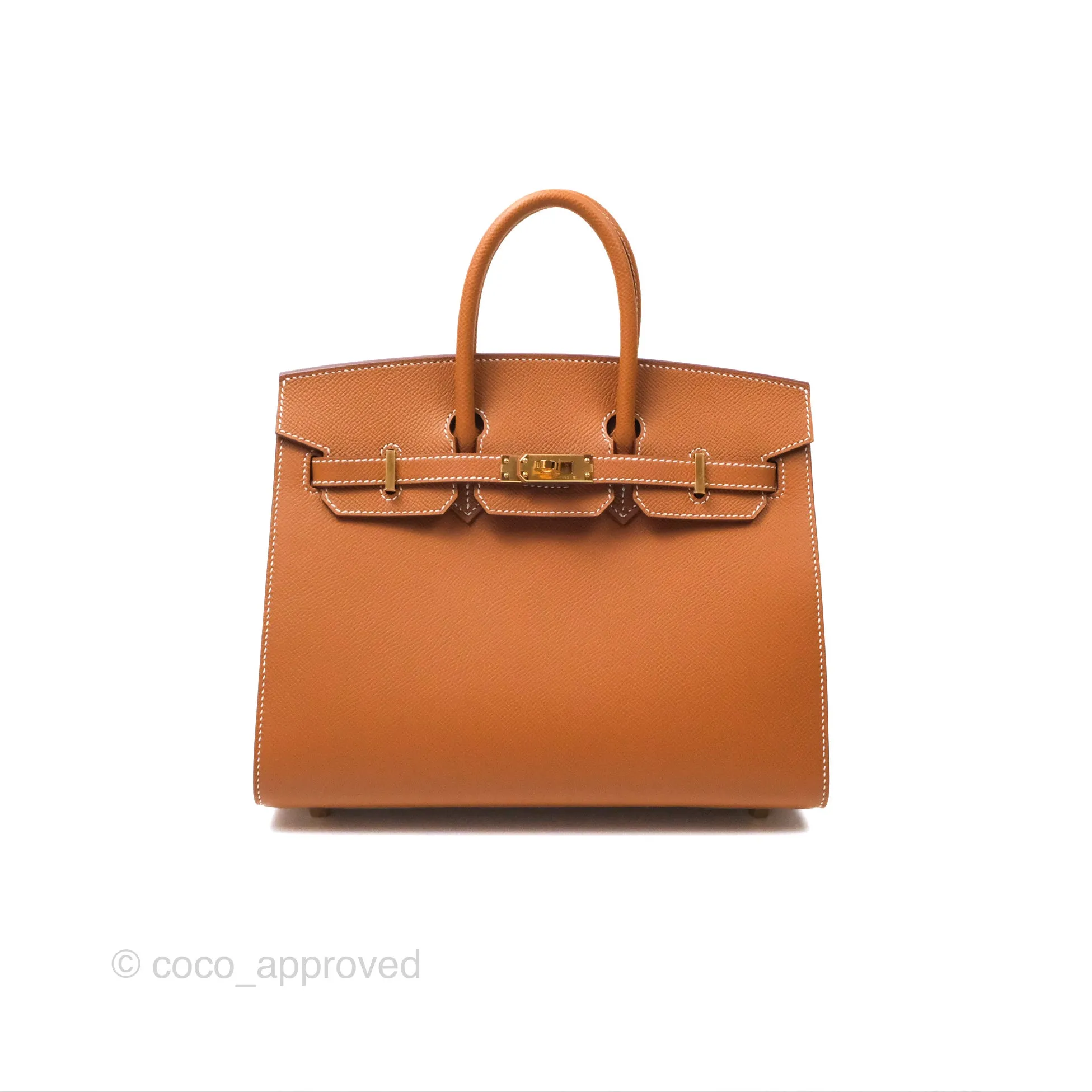 Hermes Birkin 25 Sellier Gold Epsom Gold Hardware