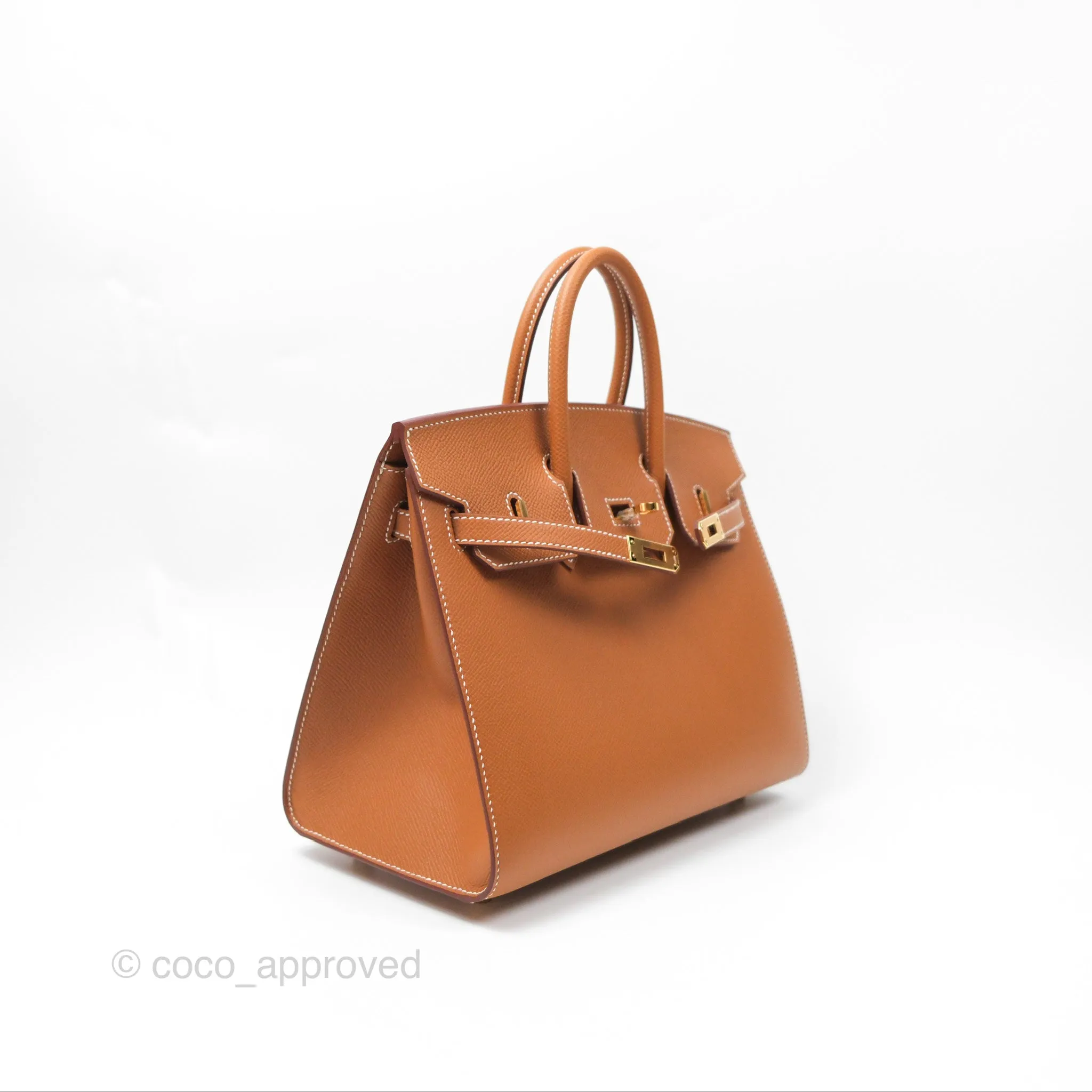 Hermes Birkin 25 Sellier Gold Epsom Gold Hardware