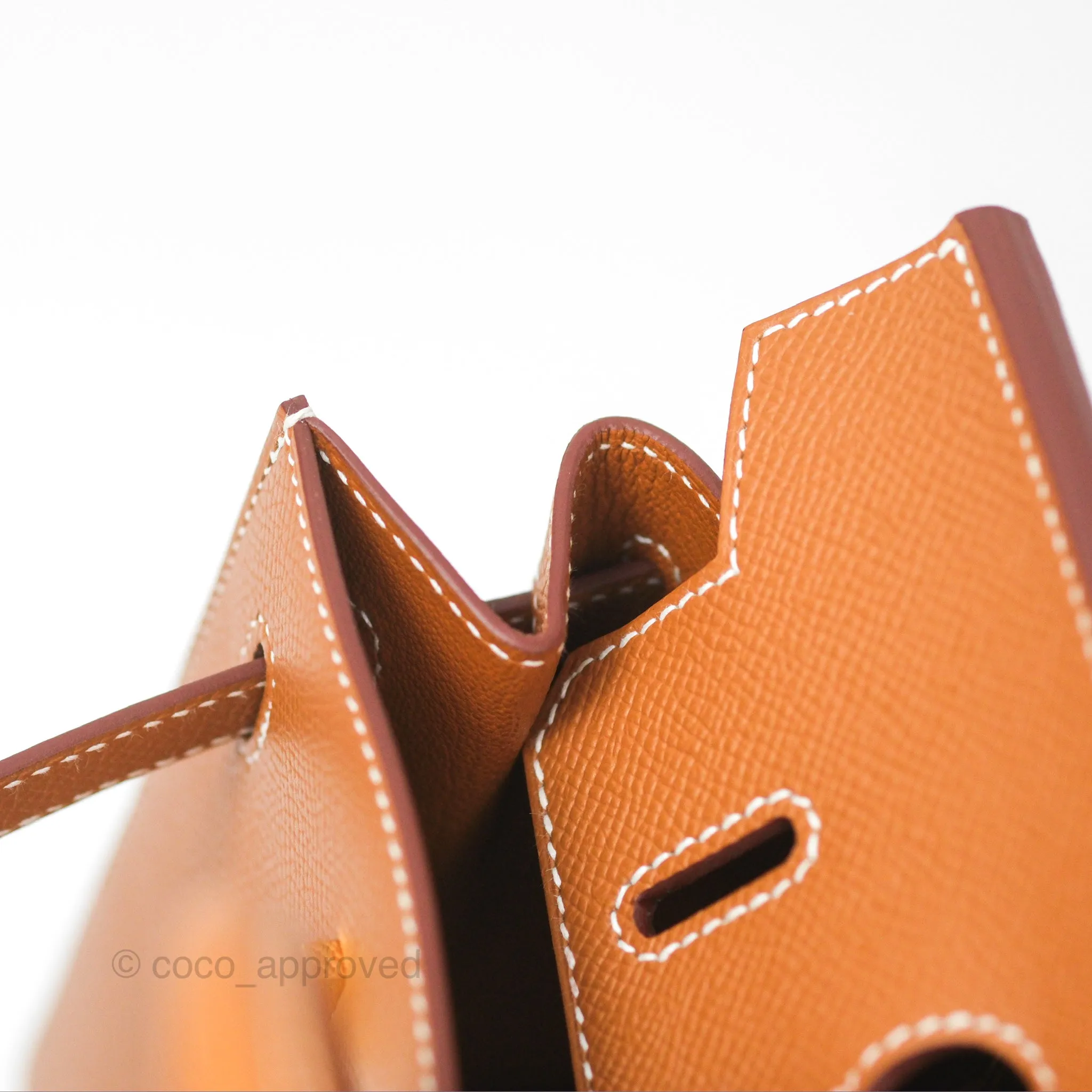 Hermes Birkin 25 Sellier Gold Epsom Gold Hardware