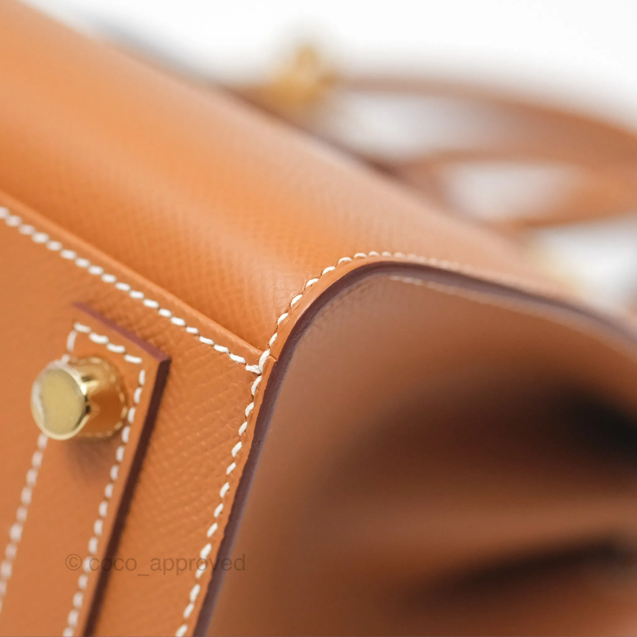 Hermes Birkin 25 Sellier Gold Epsom Gold Hardware