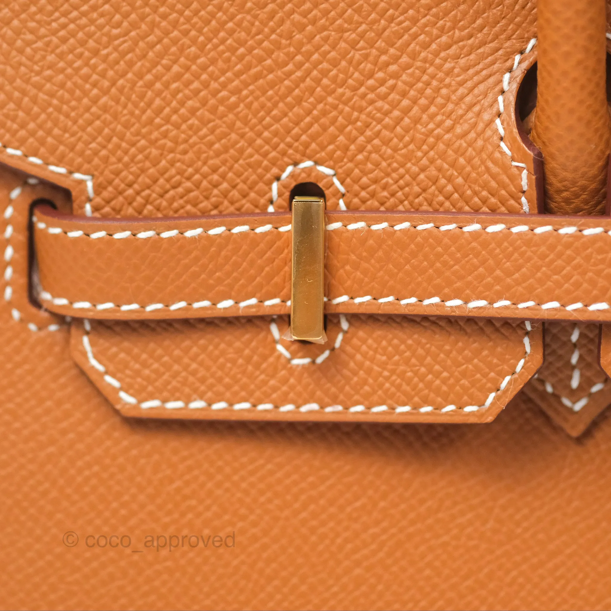 Hermes Birkin 25 Sellier Gold Epsom Gold Hardware