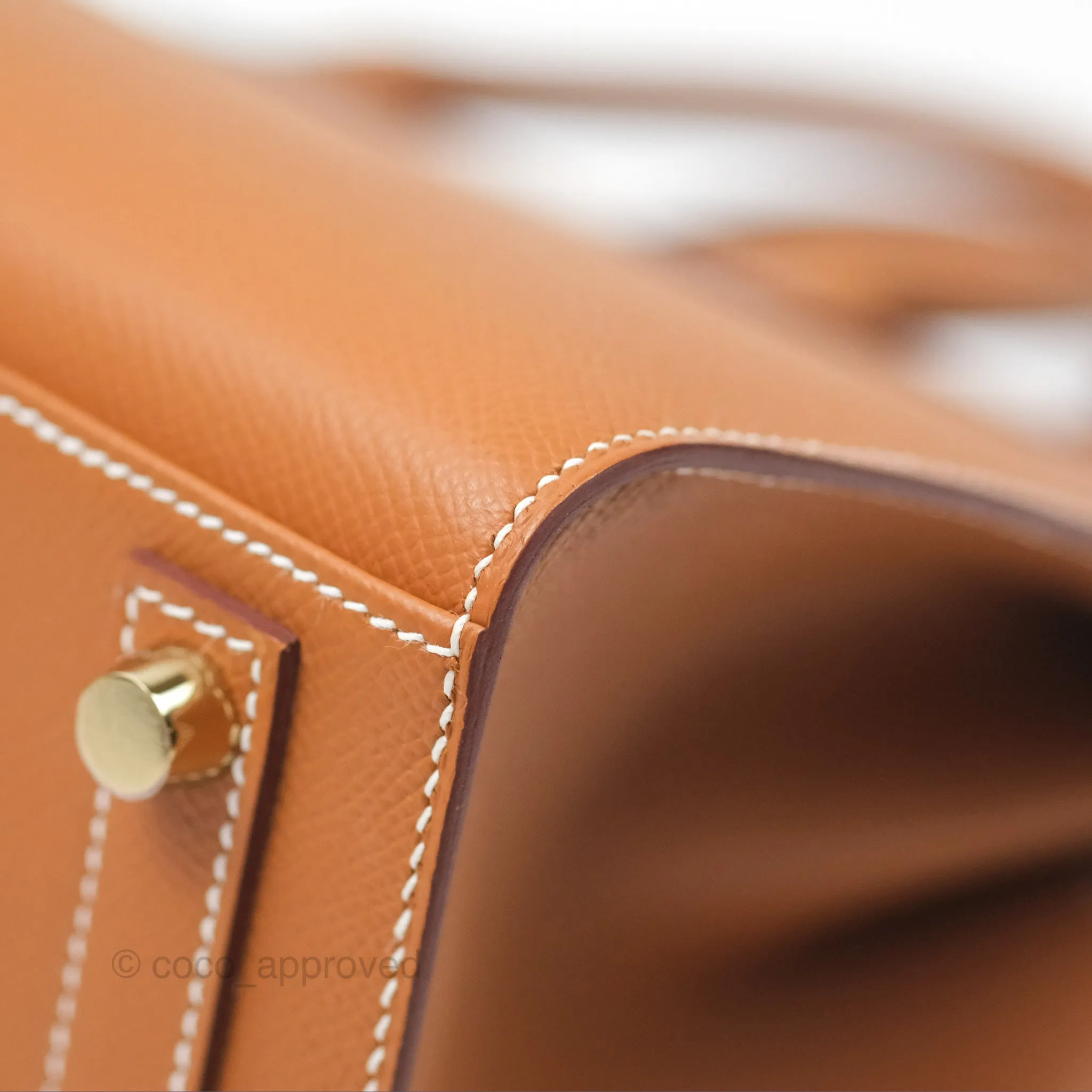 Hermes Birkin 25 Sellier Gold Epsom Gold Hardware