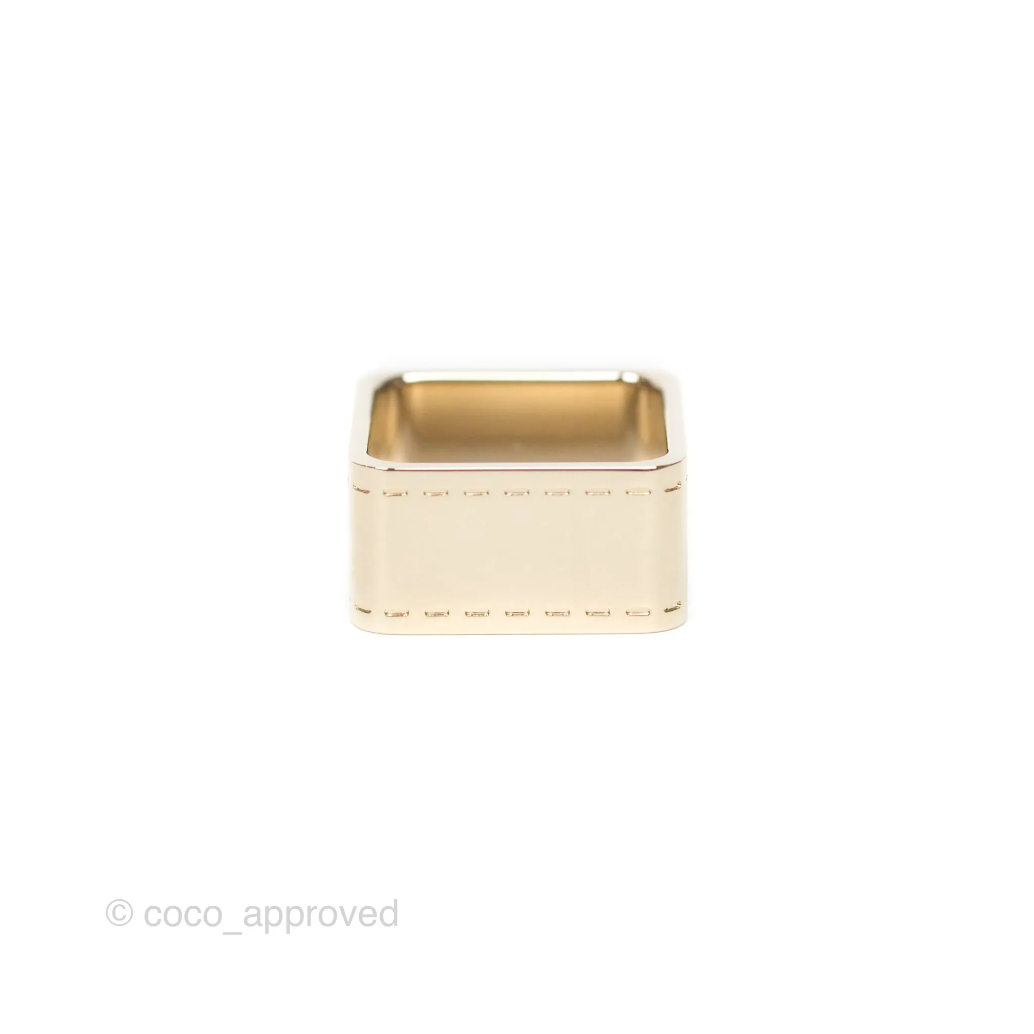 Hermes Bolduc Scarf 90 Ring Permabrass
