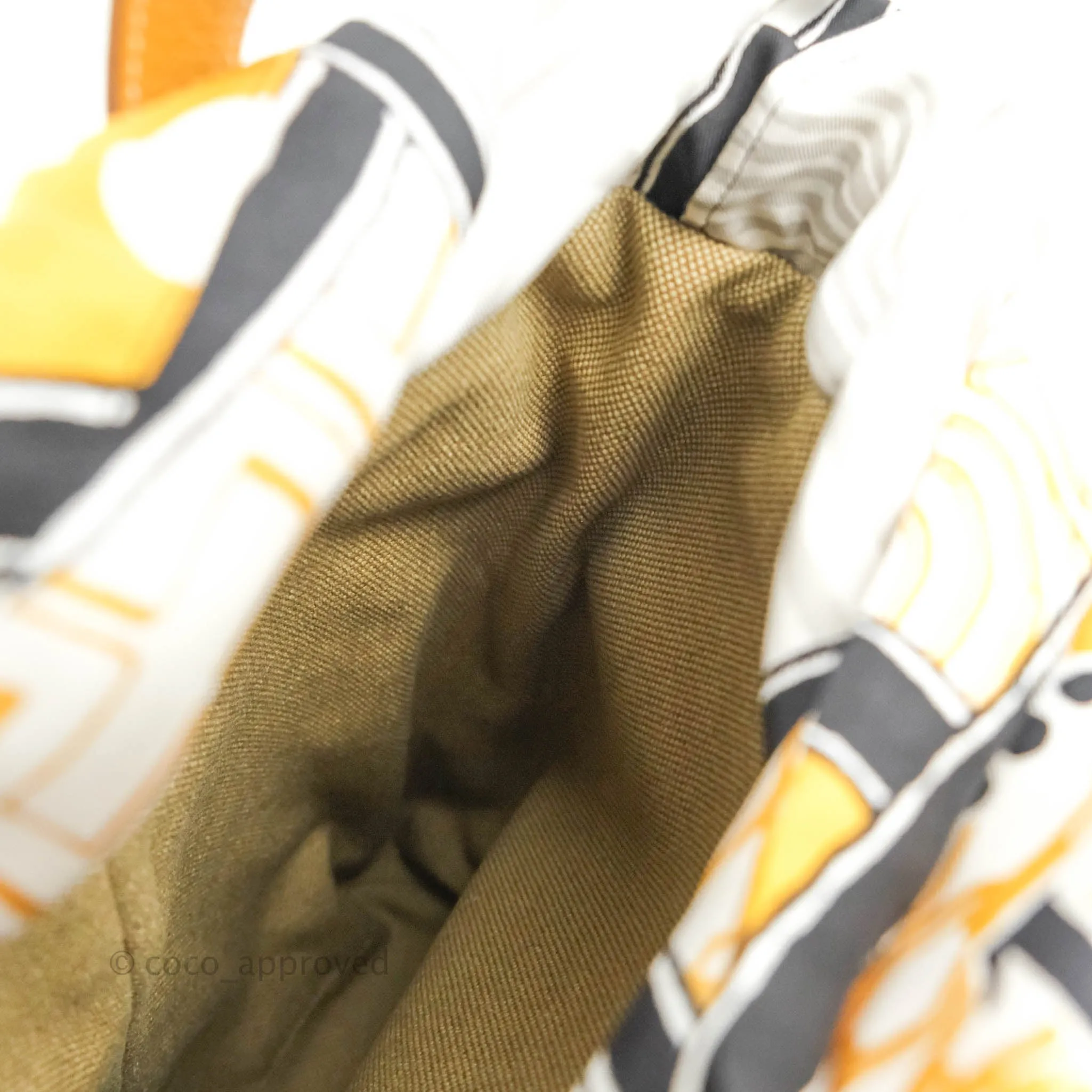 Hermes Canvas Silk Petit H Tote Multicolor