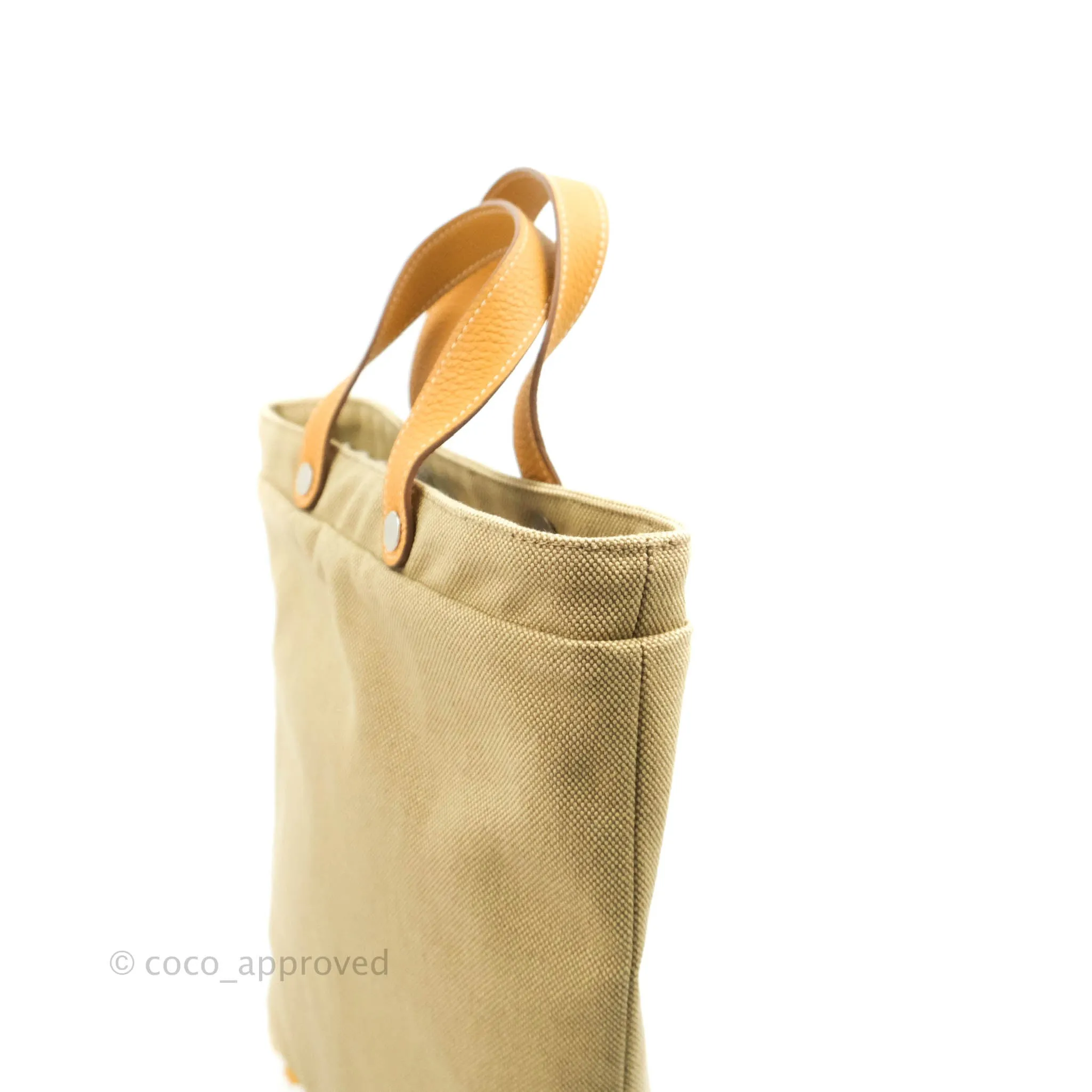 Hermes Canvas Silk Petit H Tote Multicolor