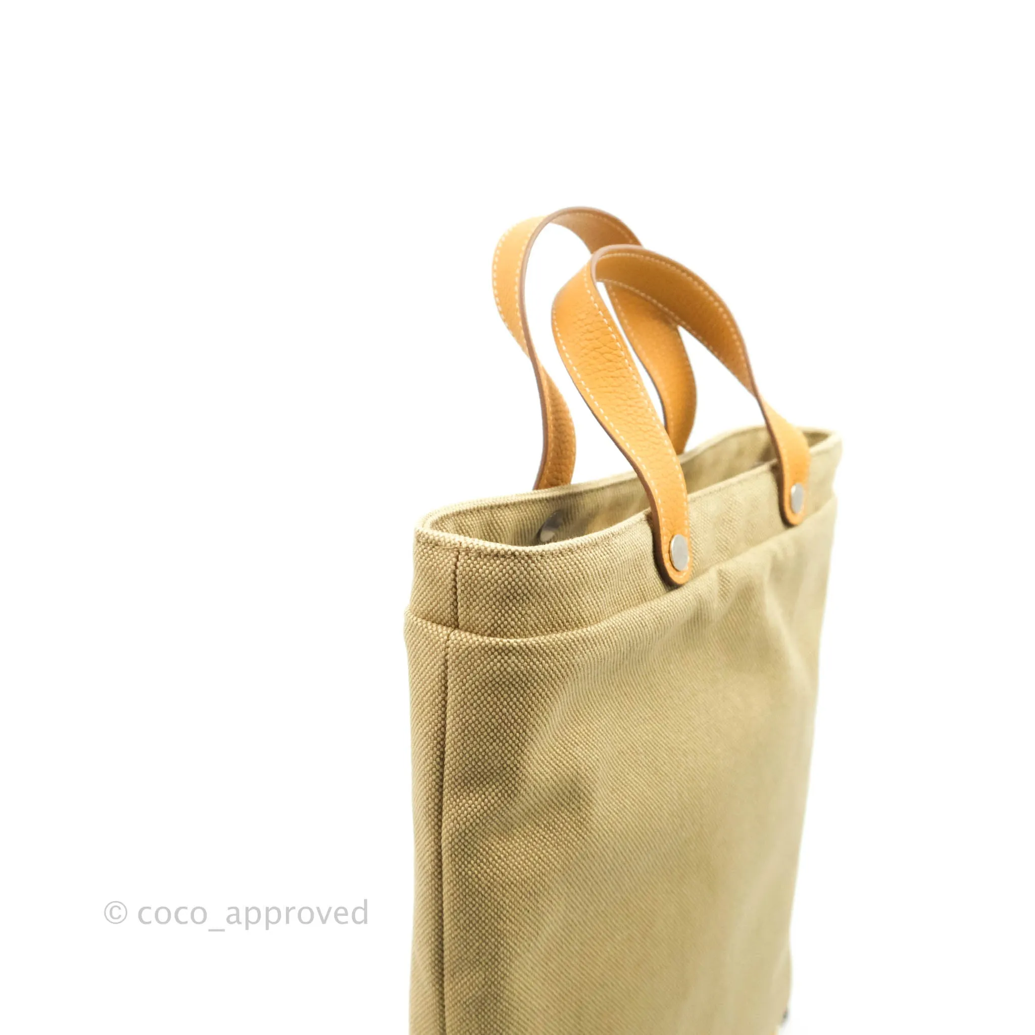 Hermes Canvas Silk Petit H Tote Multicolor