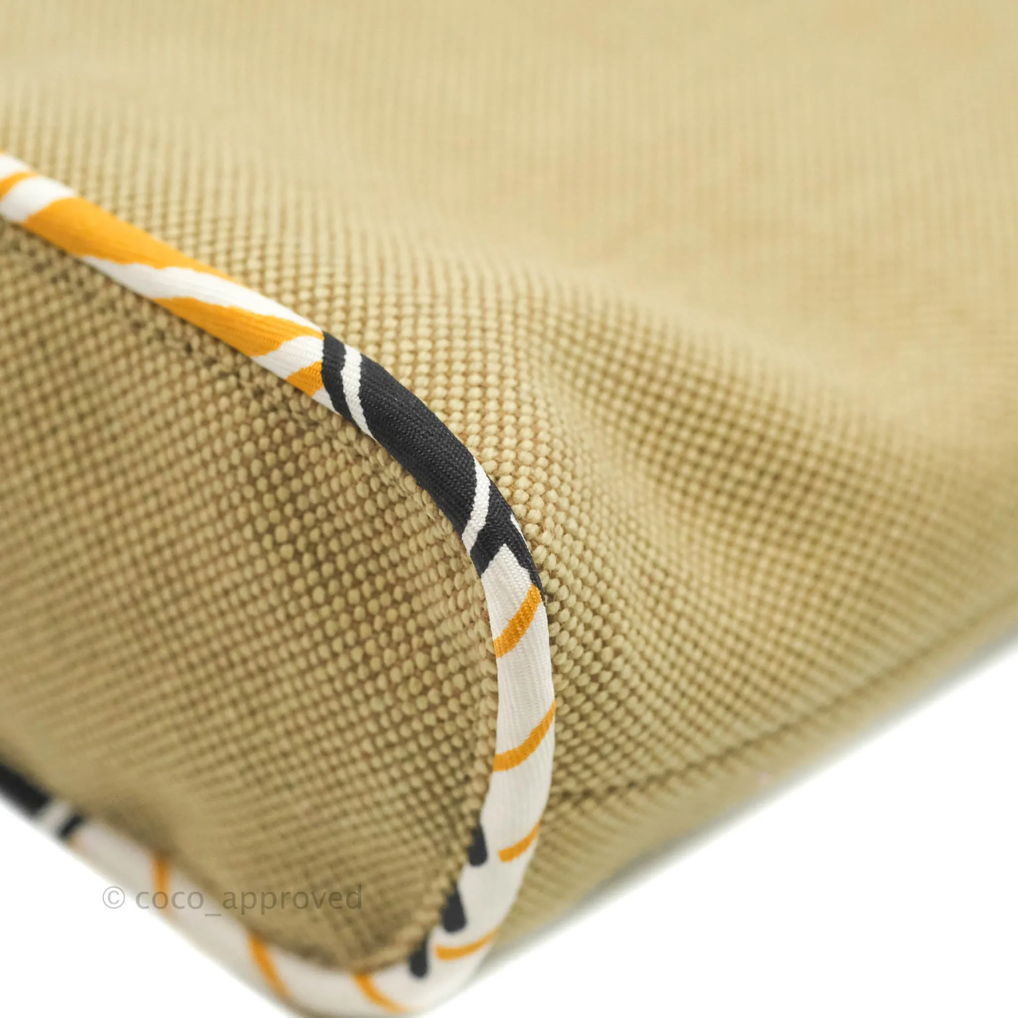 Hermes Canvas Silk Petit H Tote Multicolor