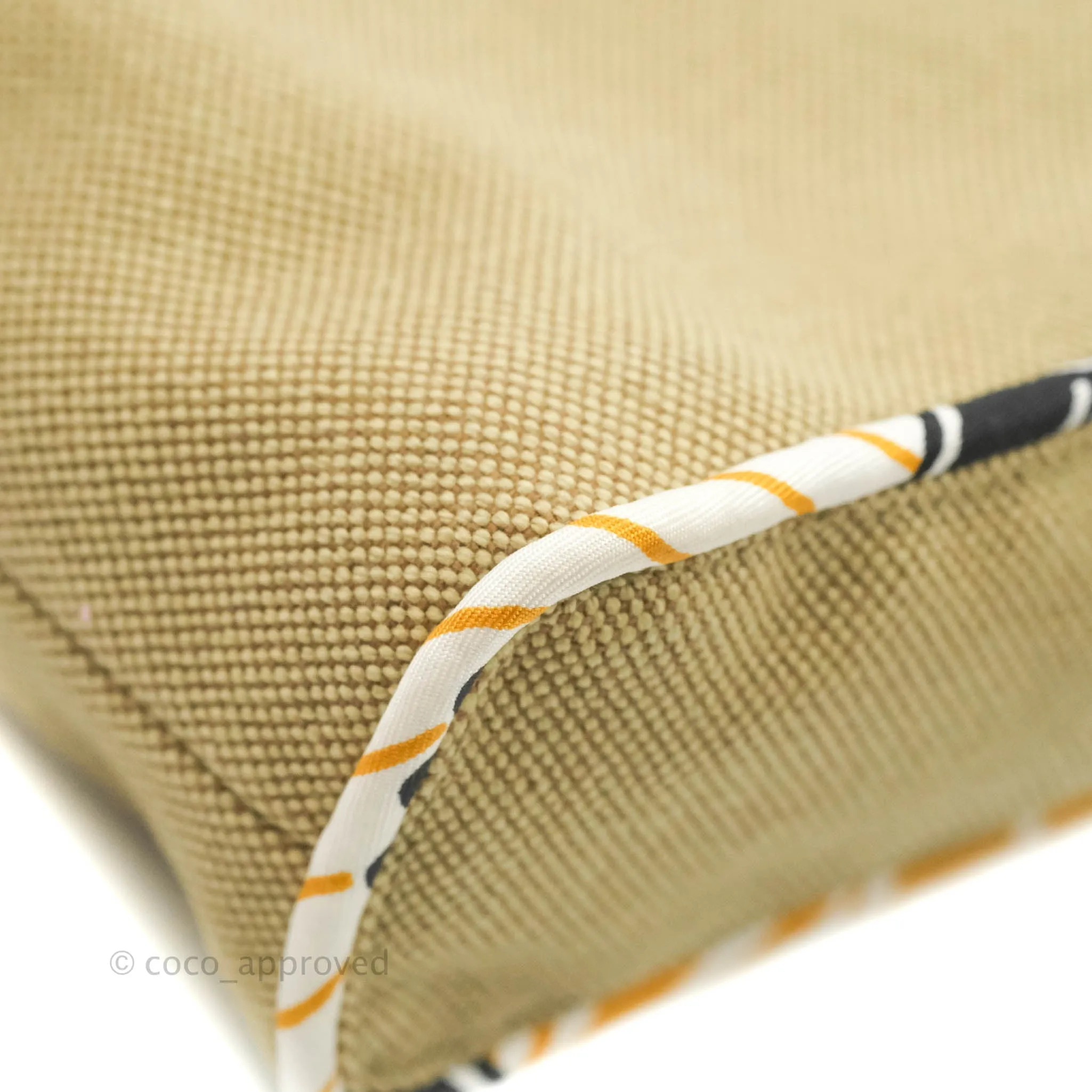 Hermes Canvas Silk Petit H Tote Multicolor