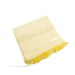 Hermes Cashmere Boutis Muffler cru / Jaune
