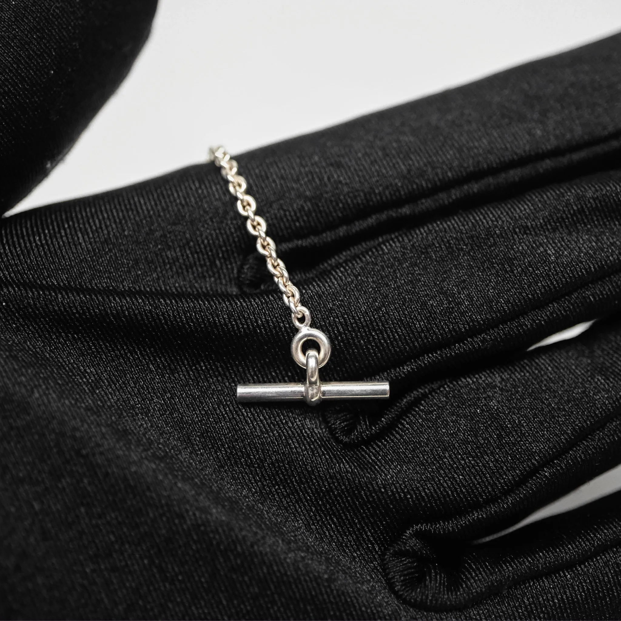 Hermes Chaine d'ancre Pendant Necklace Silver 925
