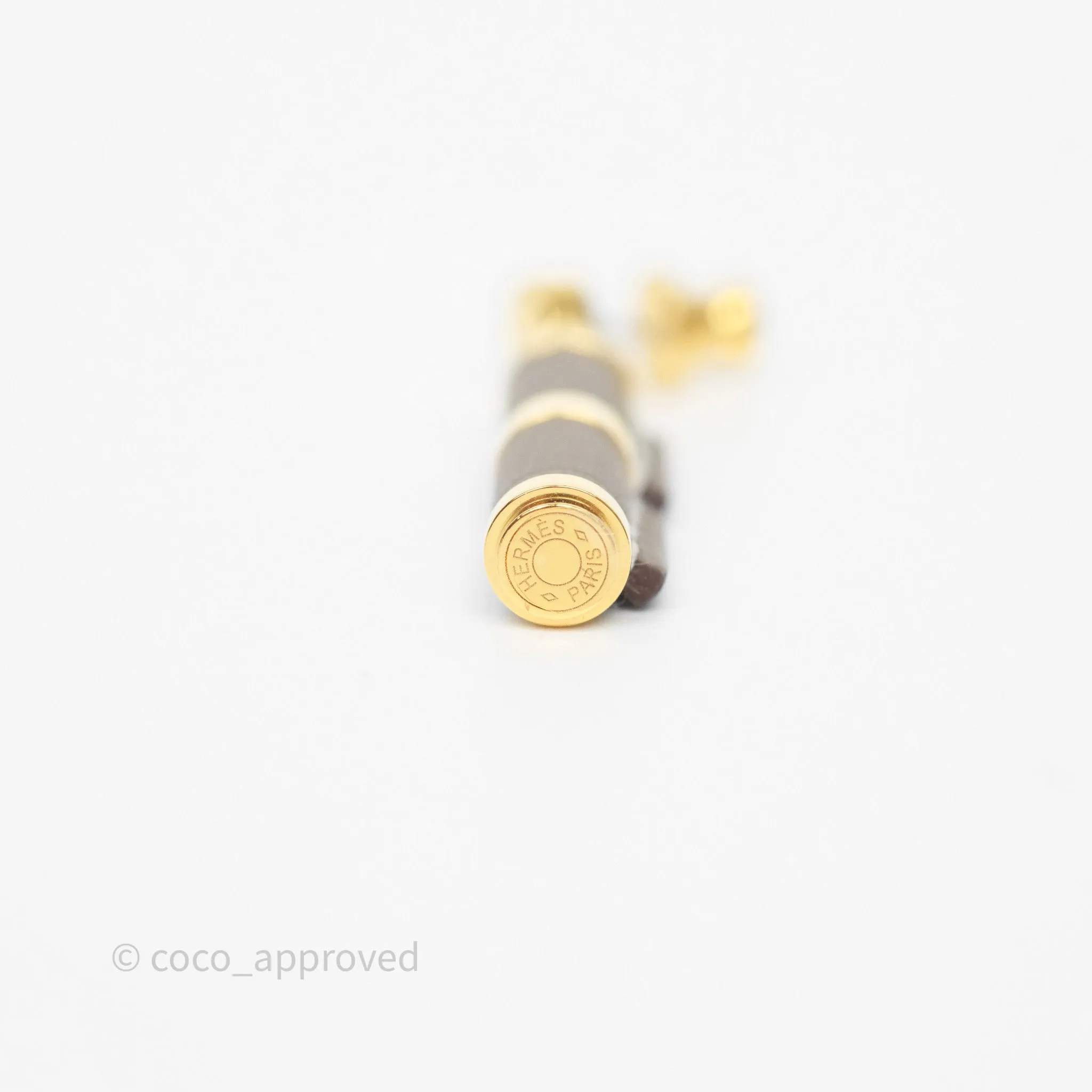 Hermes Charniere Earrings Small Model Etoupe 18