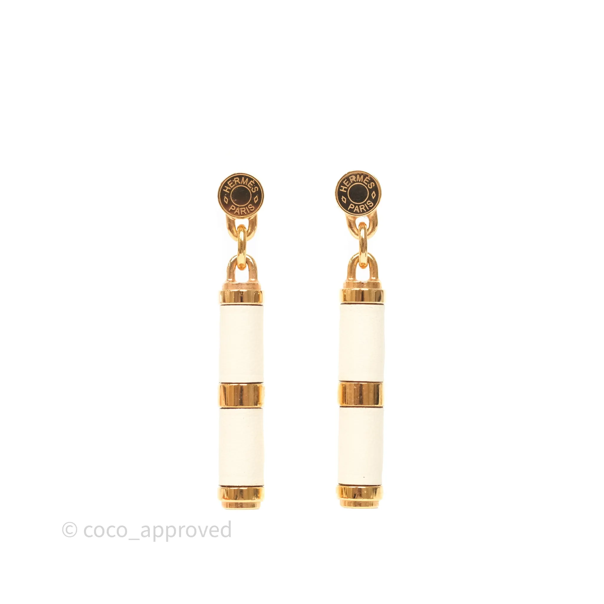 Hermes Charniere Earrings Small Model Nata I2