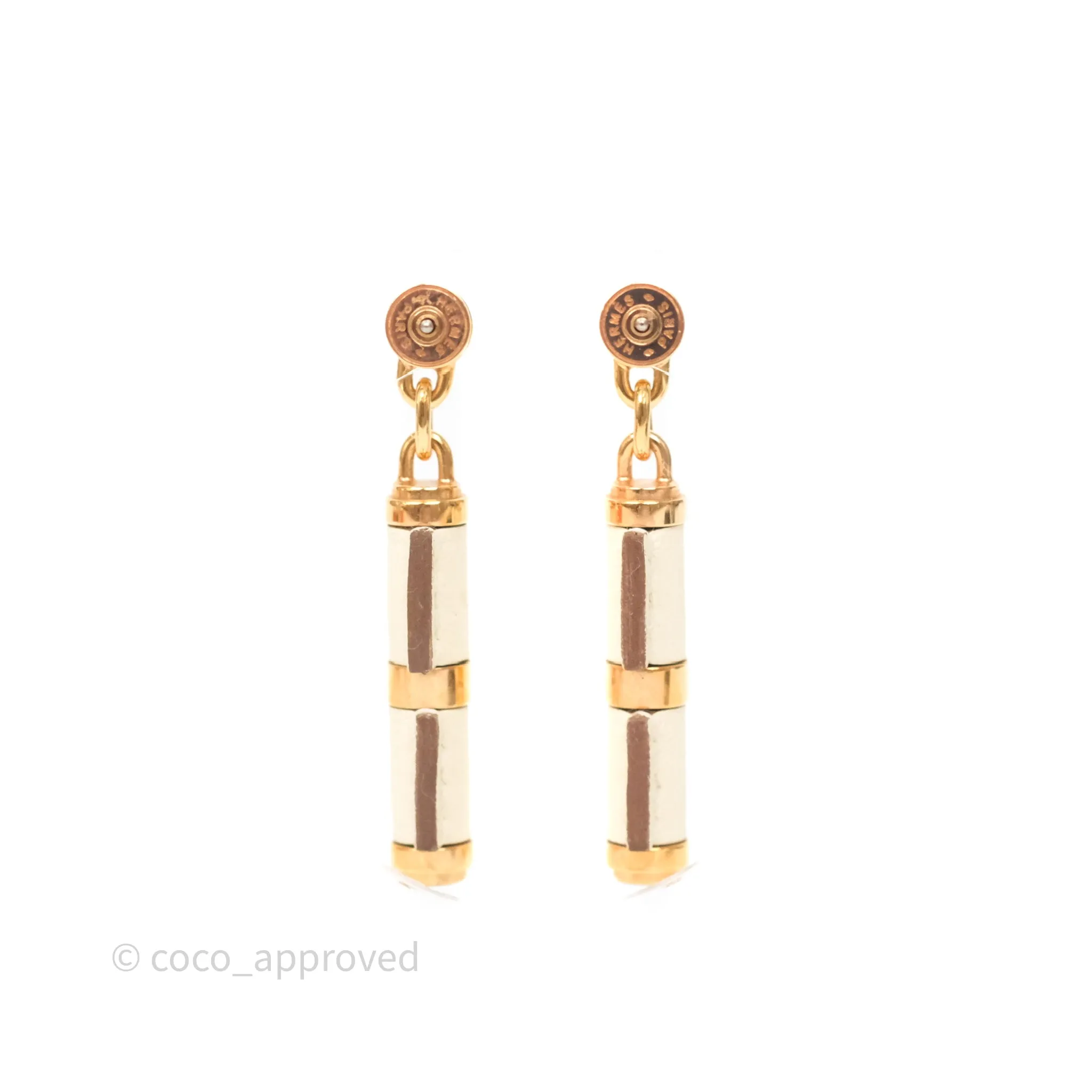 Hermes Charniere Earrings Small Model Nata I2
