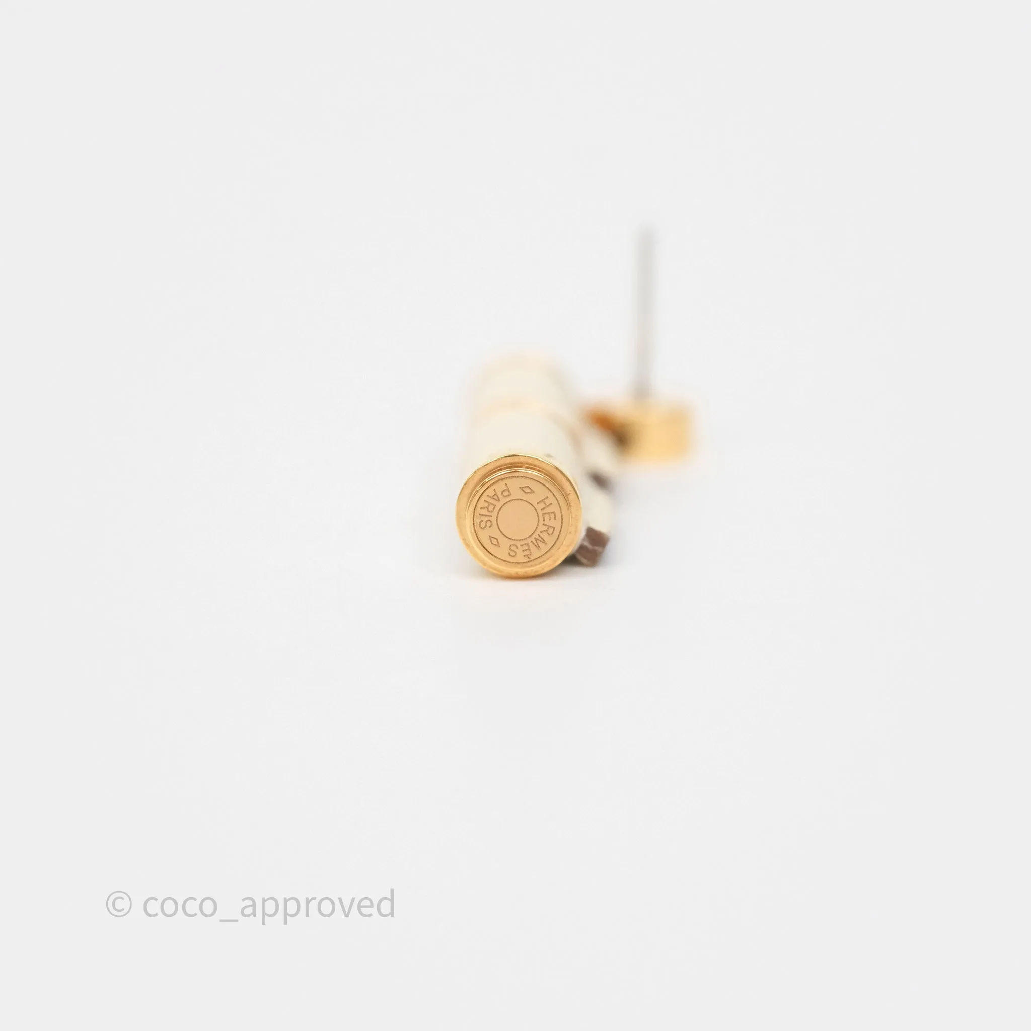 Hermes Charniere Earrings Small Model Nata I2