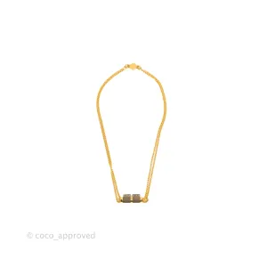 Hermes Charnire Pendent Small Model Etoupe Gold Hardware