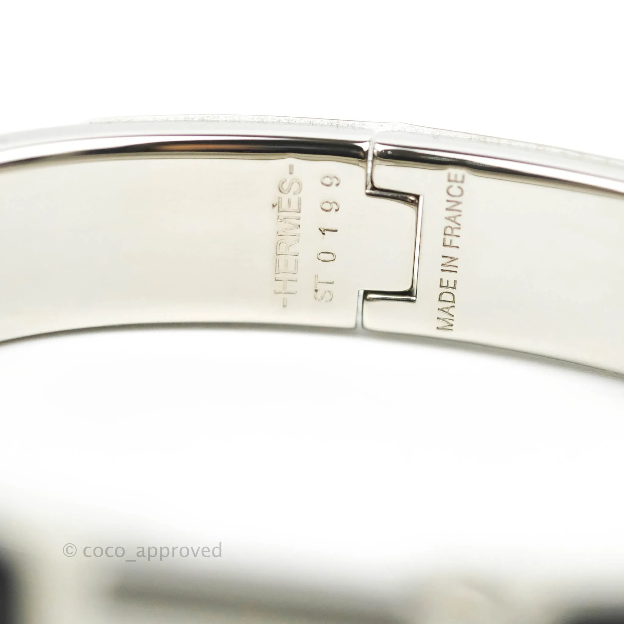 Hermes Clic Cadenas Bracelet Black Palladium Hardware