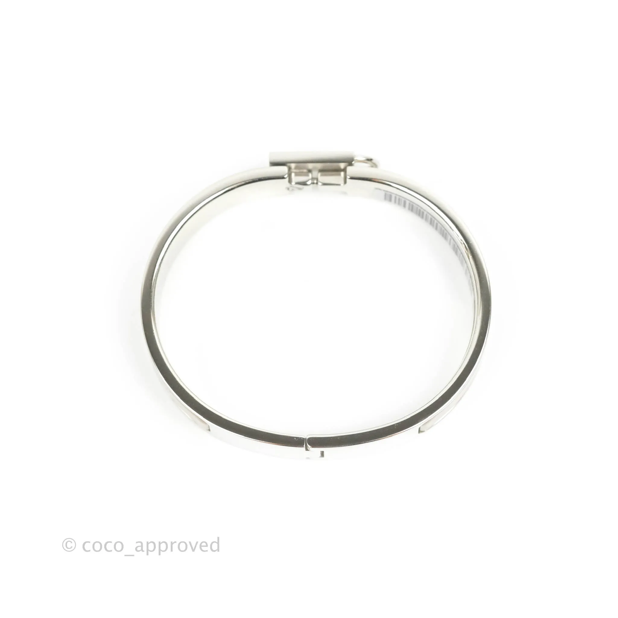 Hermes Clic Cadenas Bracelet Marron Glac Palladium Hardware