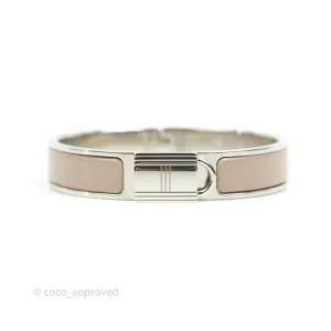 Hermes Clic Cadenas Bracelet Marron Glac Palladium Hardware