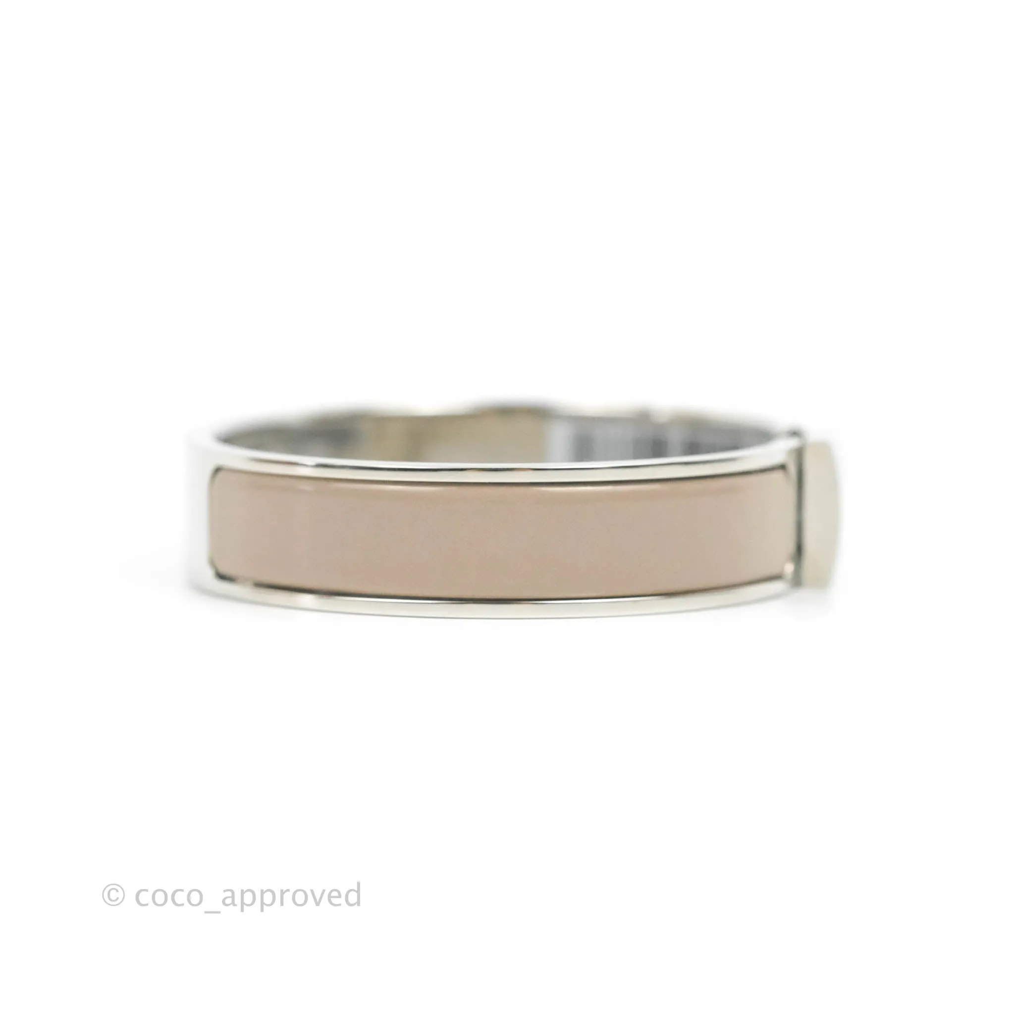 Hermes Clic Cadenas Bracelet Marron Glac Palladium Hardware