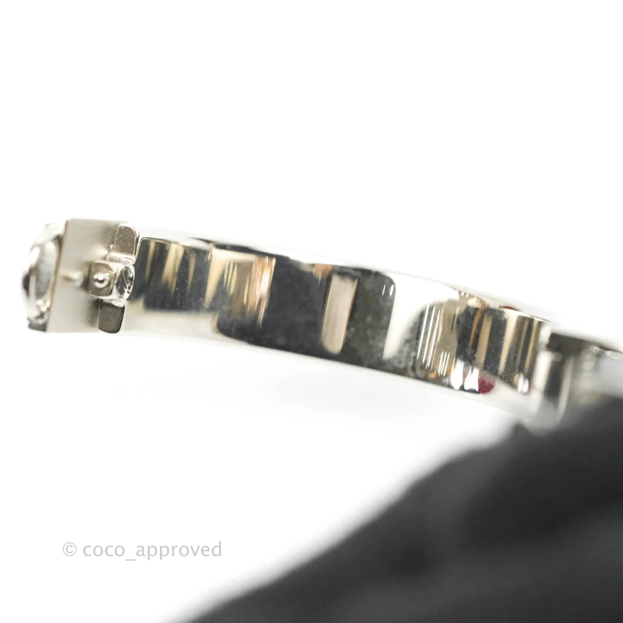 Hermes Clic Cadenas Bracelet Marron Glac Palladium Hardware