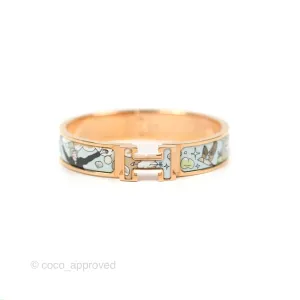 Hermes Clic H Dans les Nuages Bracelet Songe Pastel Rose Gold Hardware