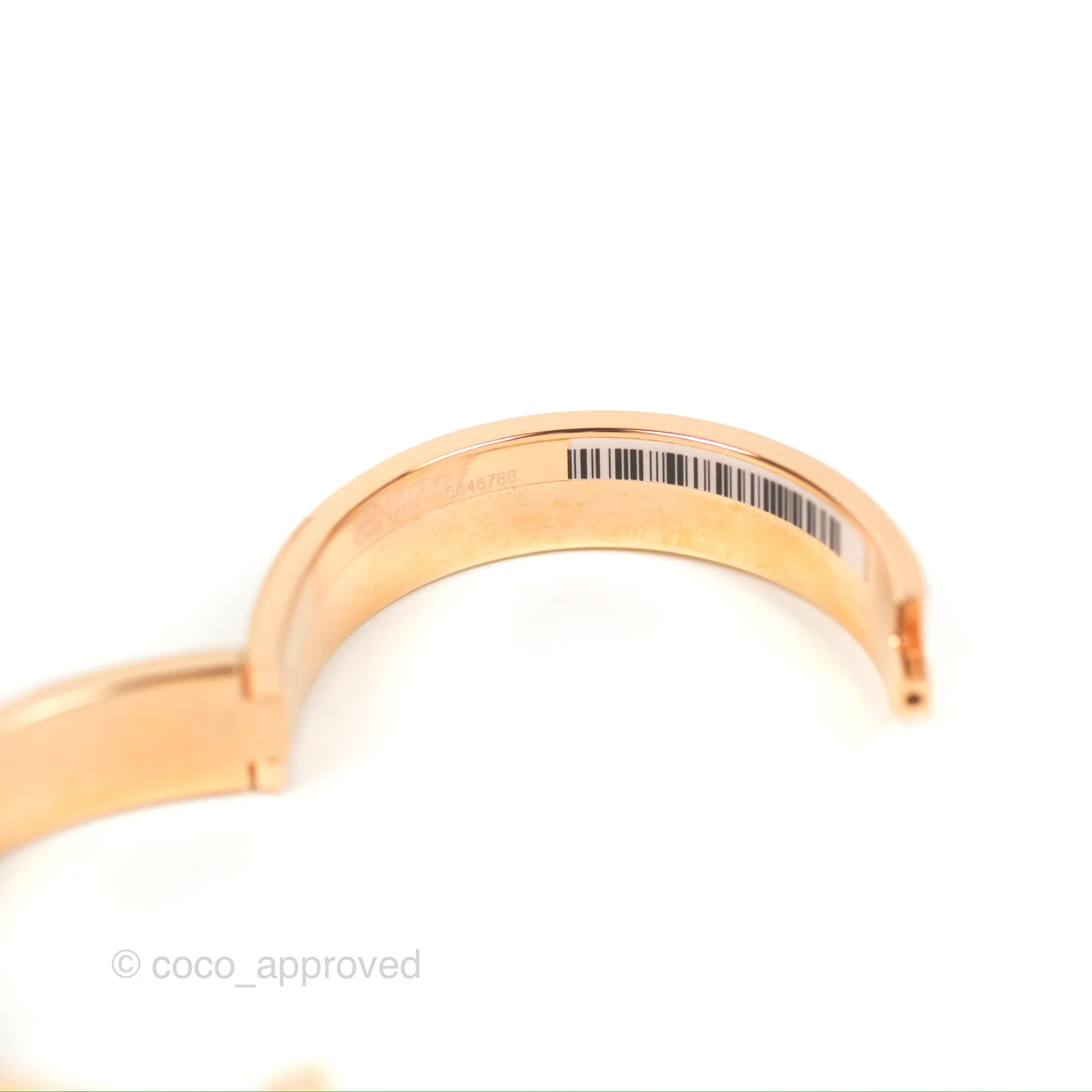 Hermes Clic H Dans les Nuages Bracelet Songe Pastel Rose Gold Hardware
