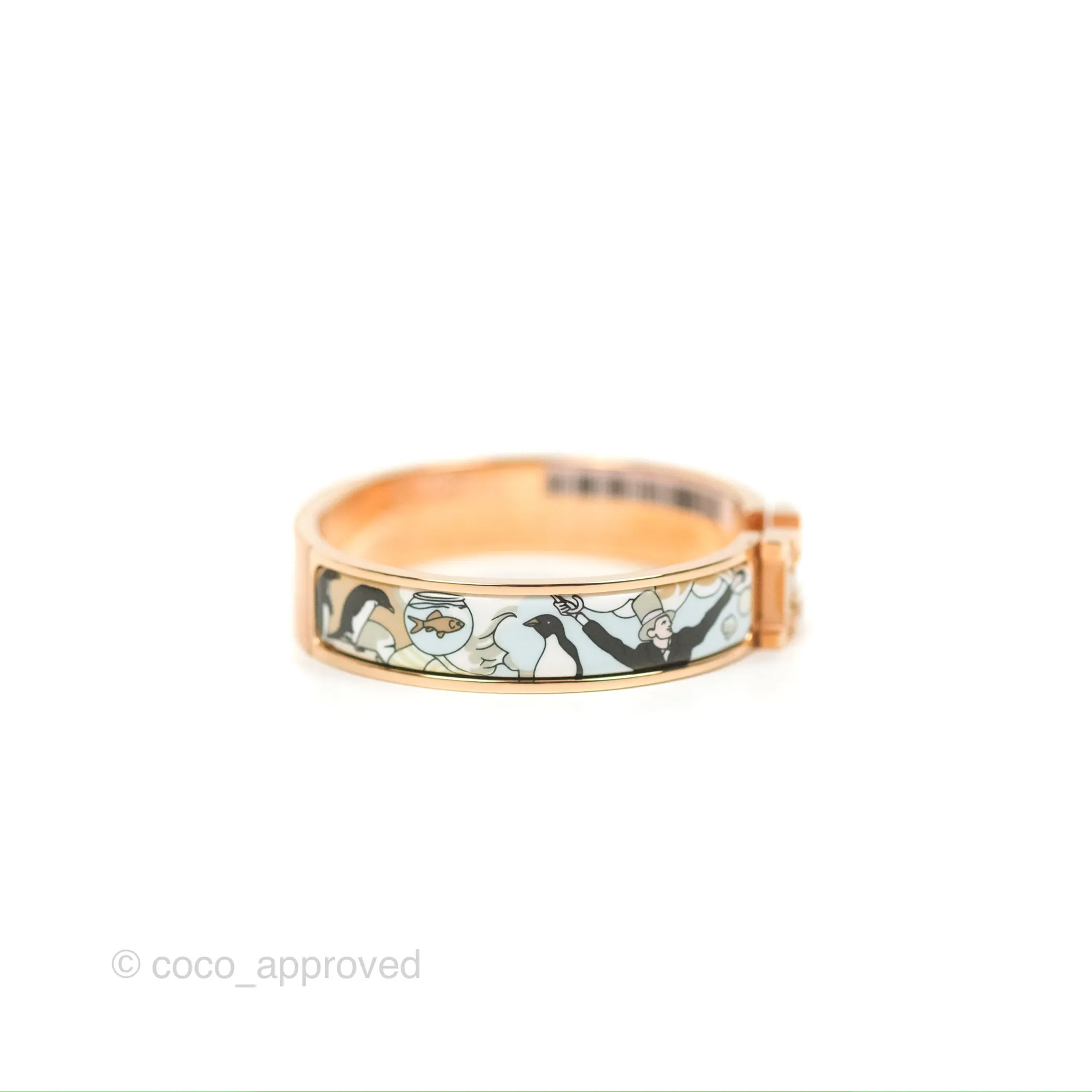 Hermes Clic H Dans les Nuages Bracelet Songe Pastel Rose Gold Hardware