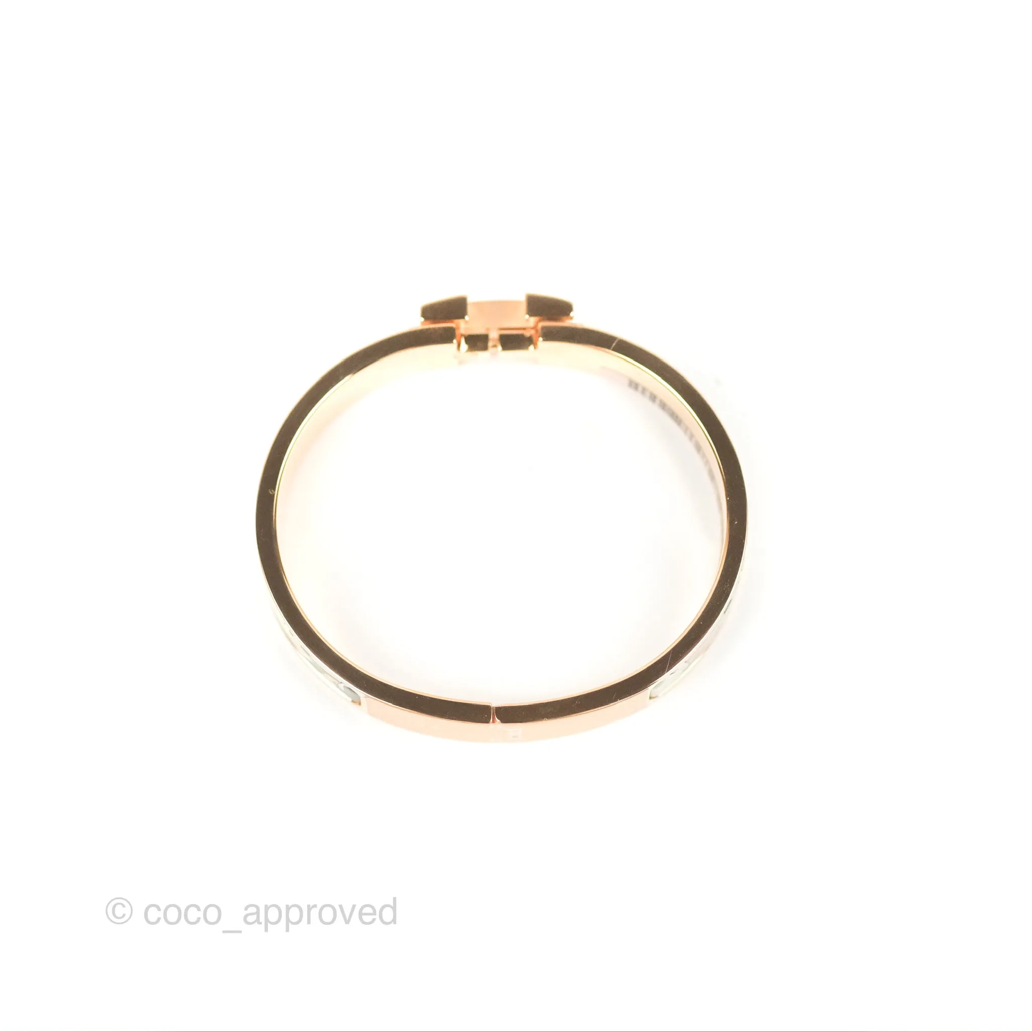 Hermes Clic H Dans les Nuages Bracelet Songe Pastel Rose Gold Hardware