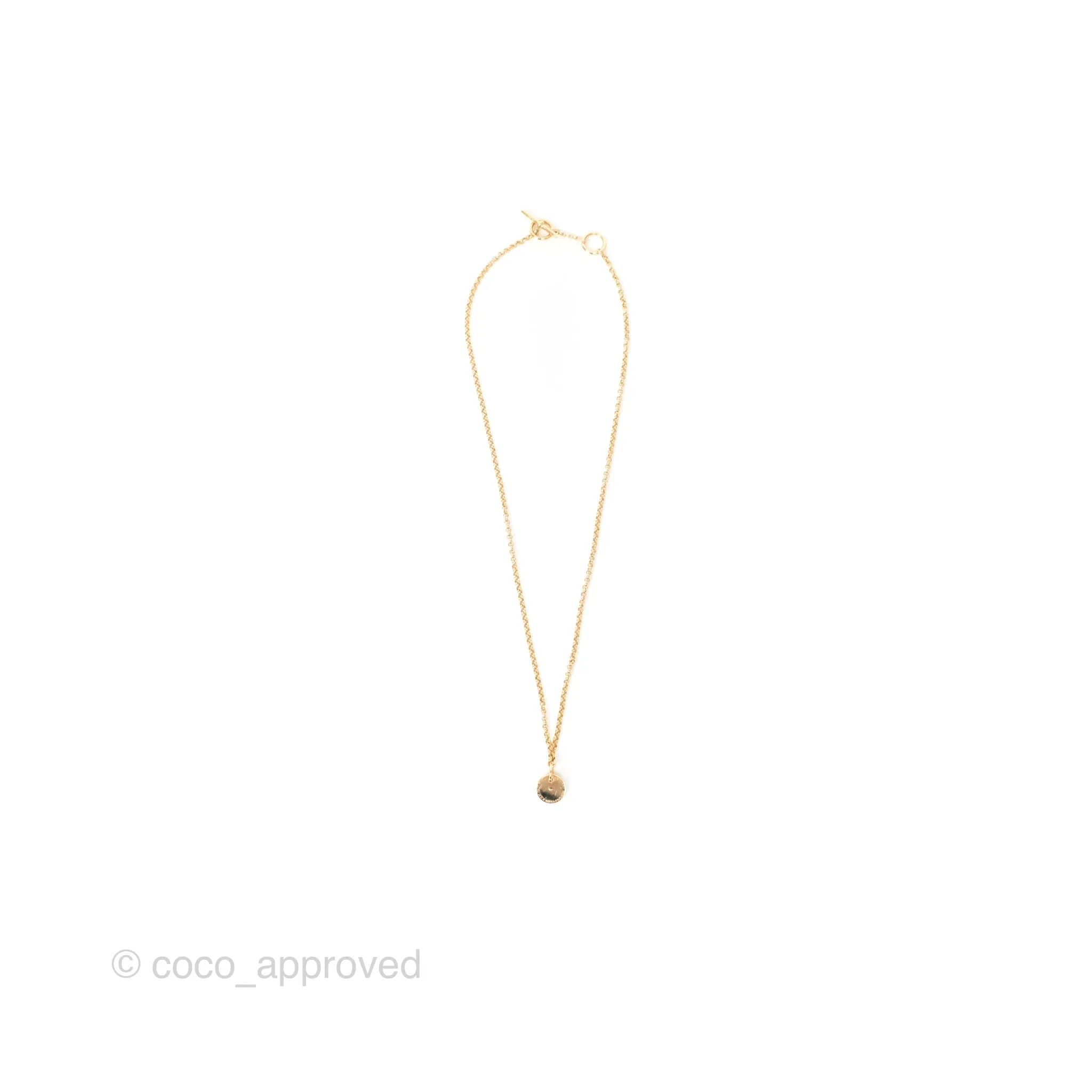 Hermes Clou de Selle Gambade Necklace Diamond Rose Gold