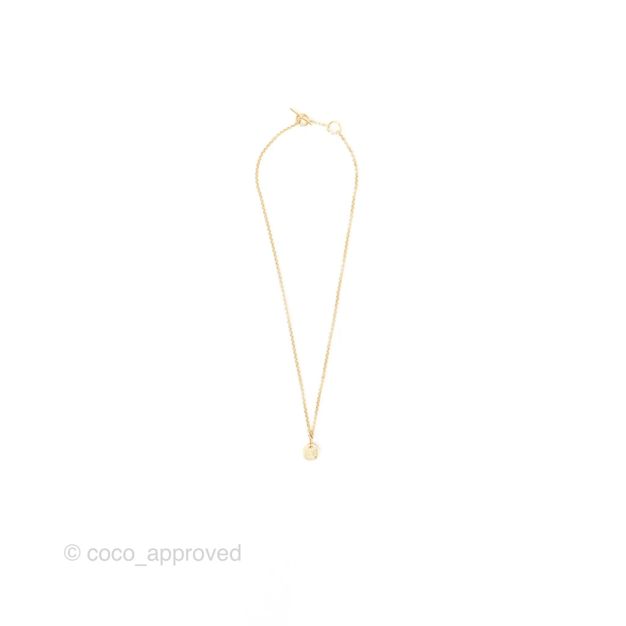 Hermes Clou de Selle Gambade Necklace Diamond Rose Gold