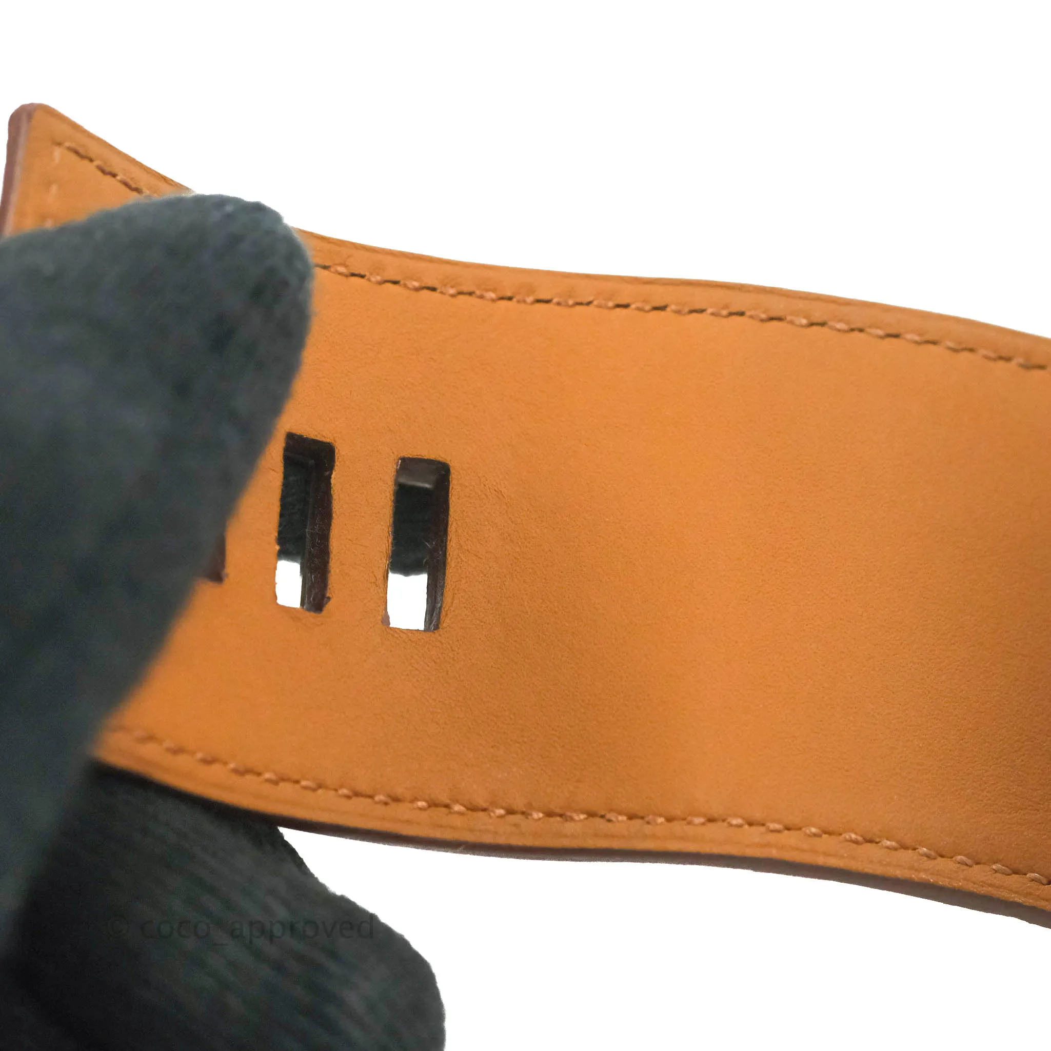 Hermes Collier De Chien 24 bracelet Orange