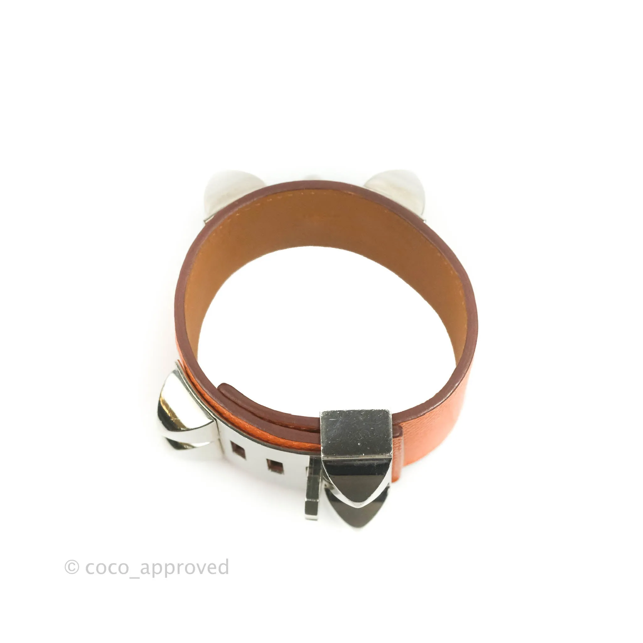 Hermes Collier De Chien 24 bracelet Orange