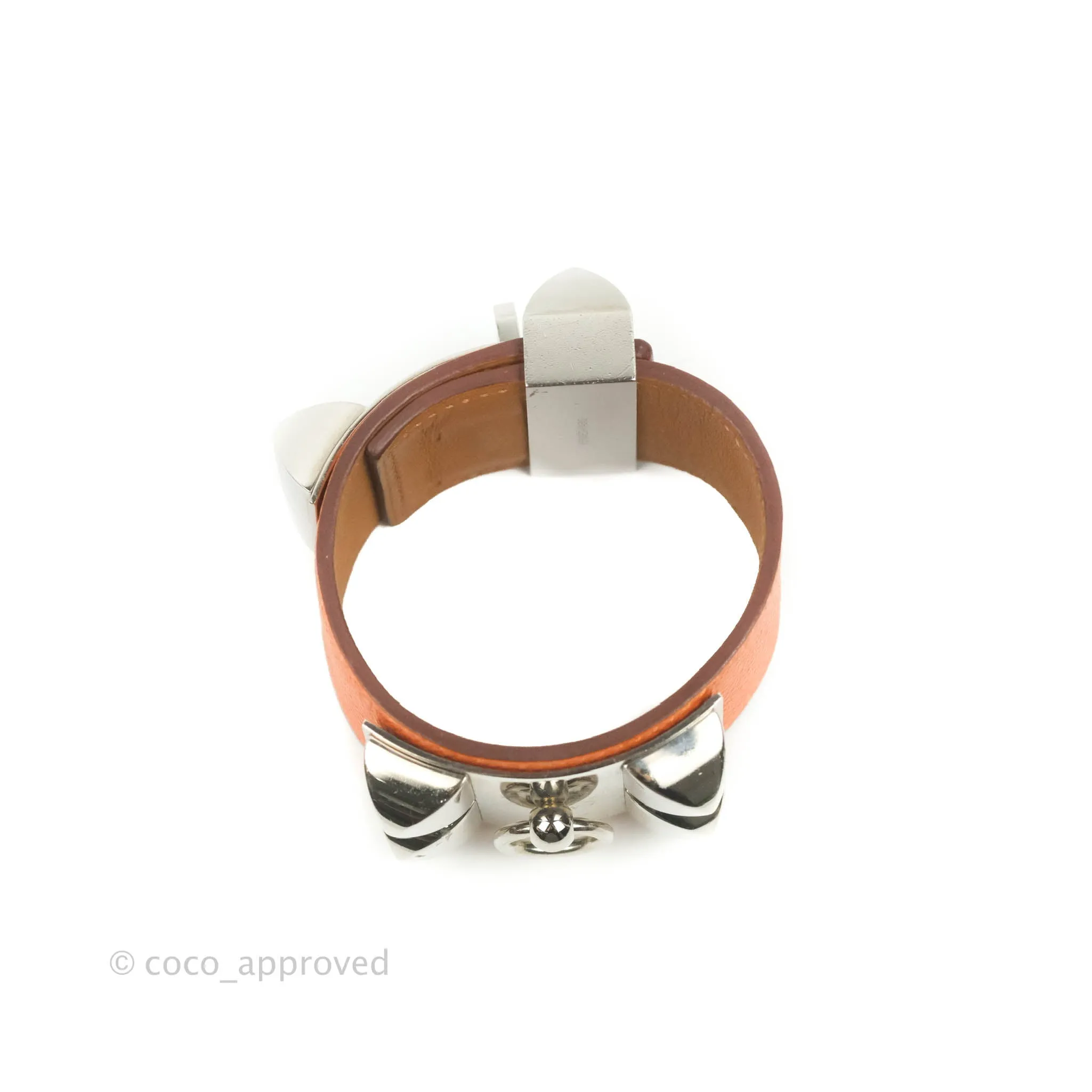 Hermes Collier De Chien 24 bracelet Orange