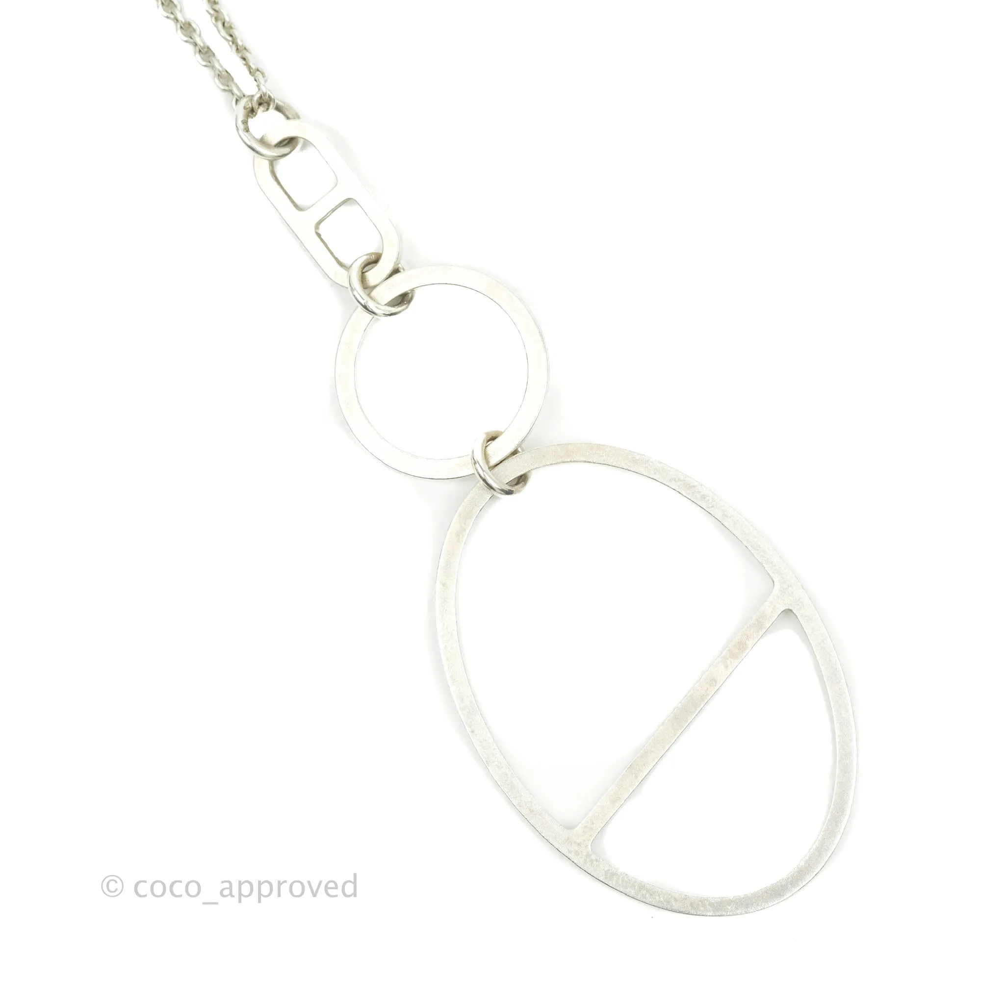 Hermes d'ancre Silver Necklace