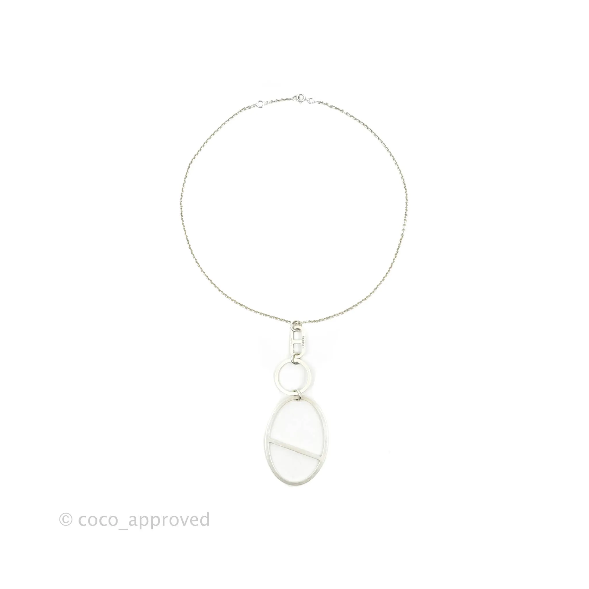 Hermes d'ancre Silver Necklace