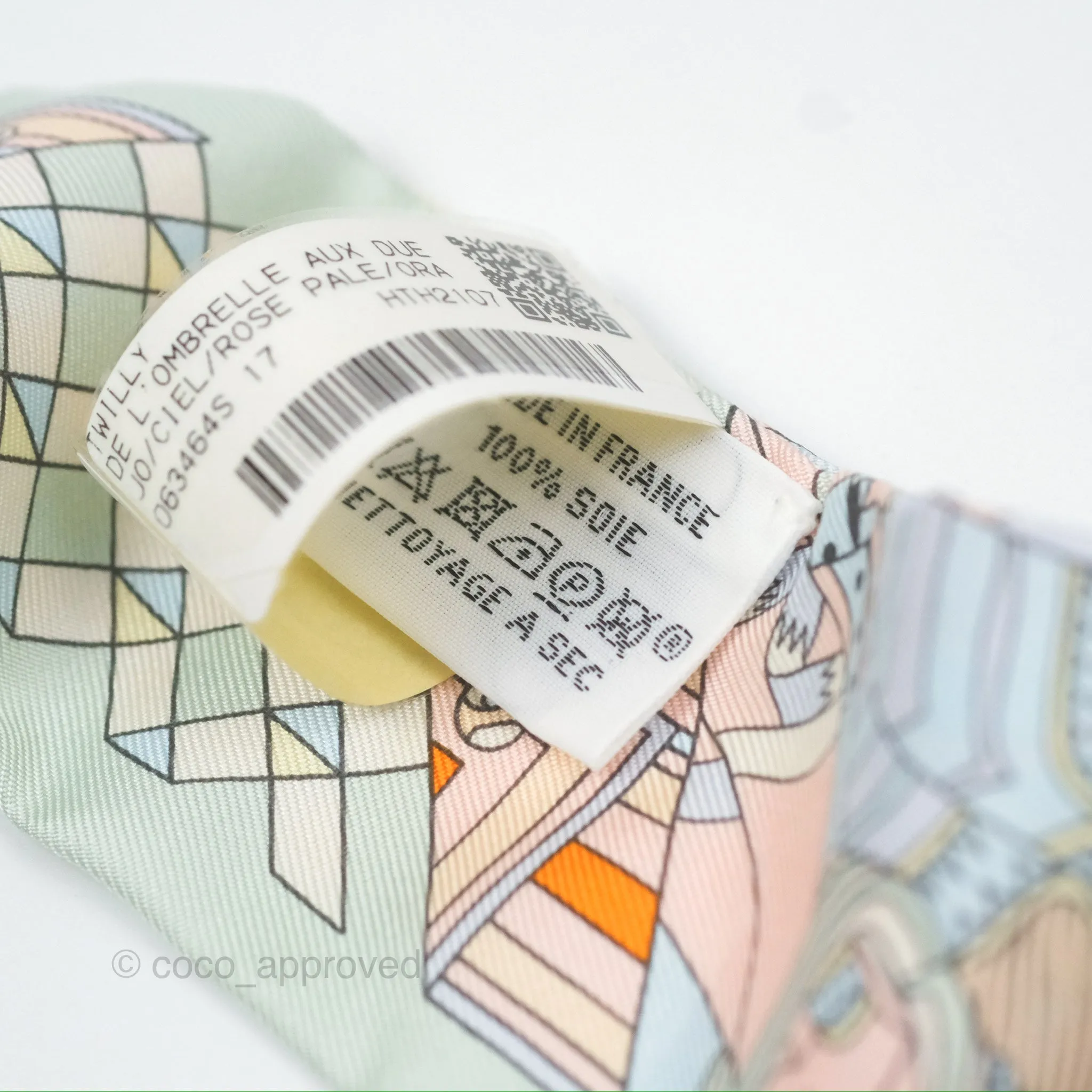 Hermes De l'Ombrelle aux Duels Silk Twilly