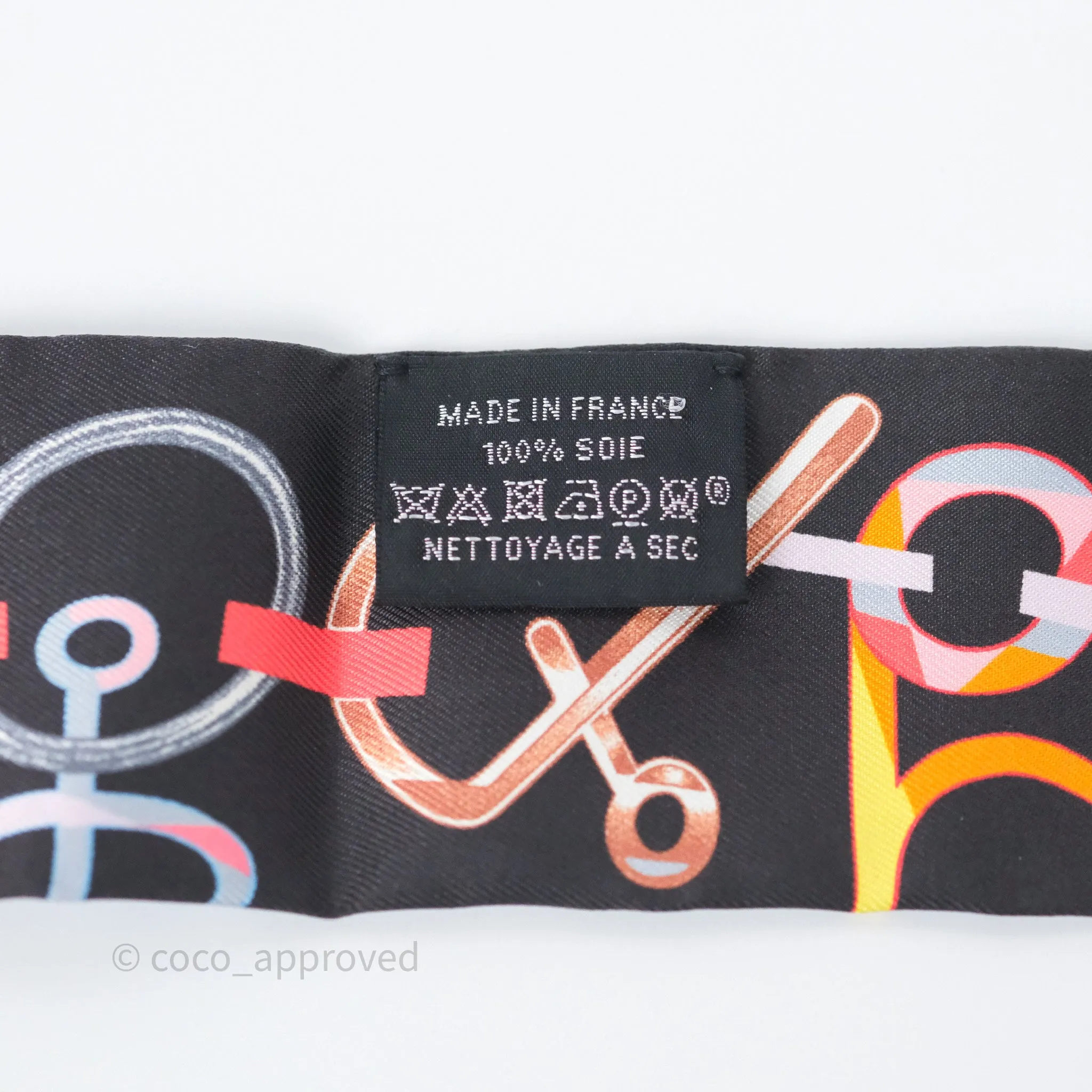 Hermes Do Re Boucles Silk Twilly