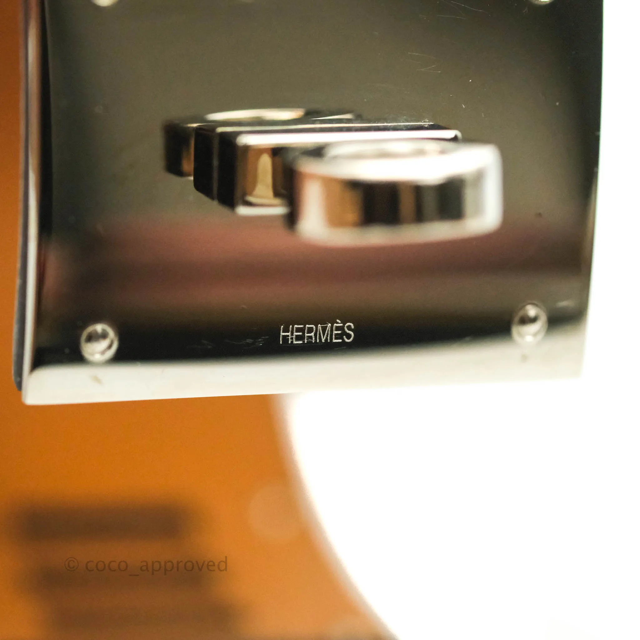 Hermes Dog Green Swift Bracelet Silver Hardware