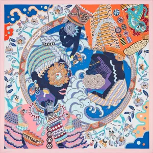 Hermes Duo Cosmique Scarf 90