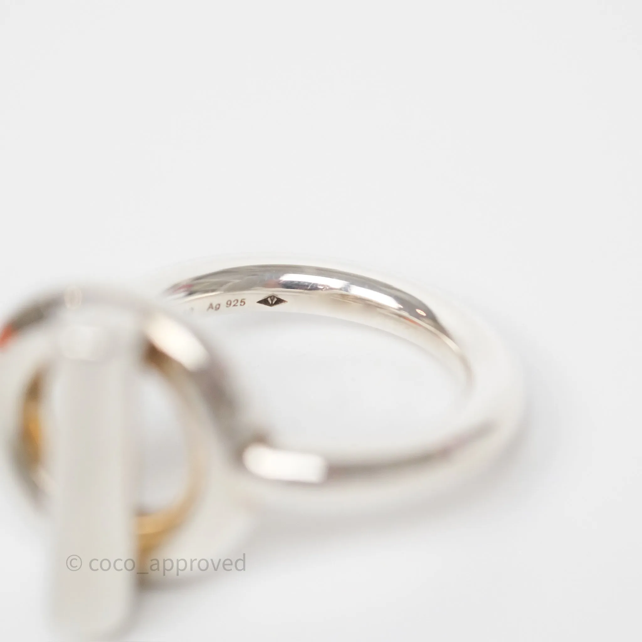 Hermes Echappee Ring Sterling Silver