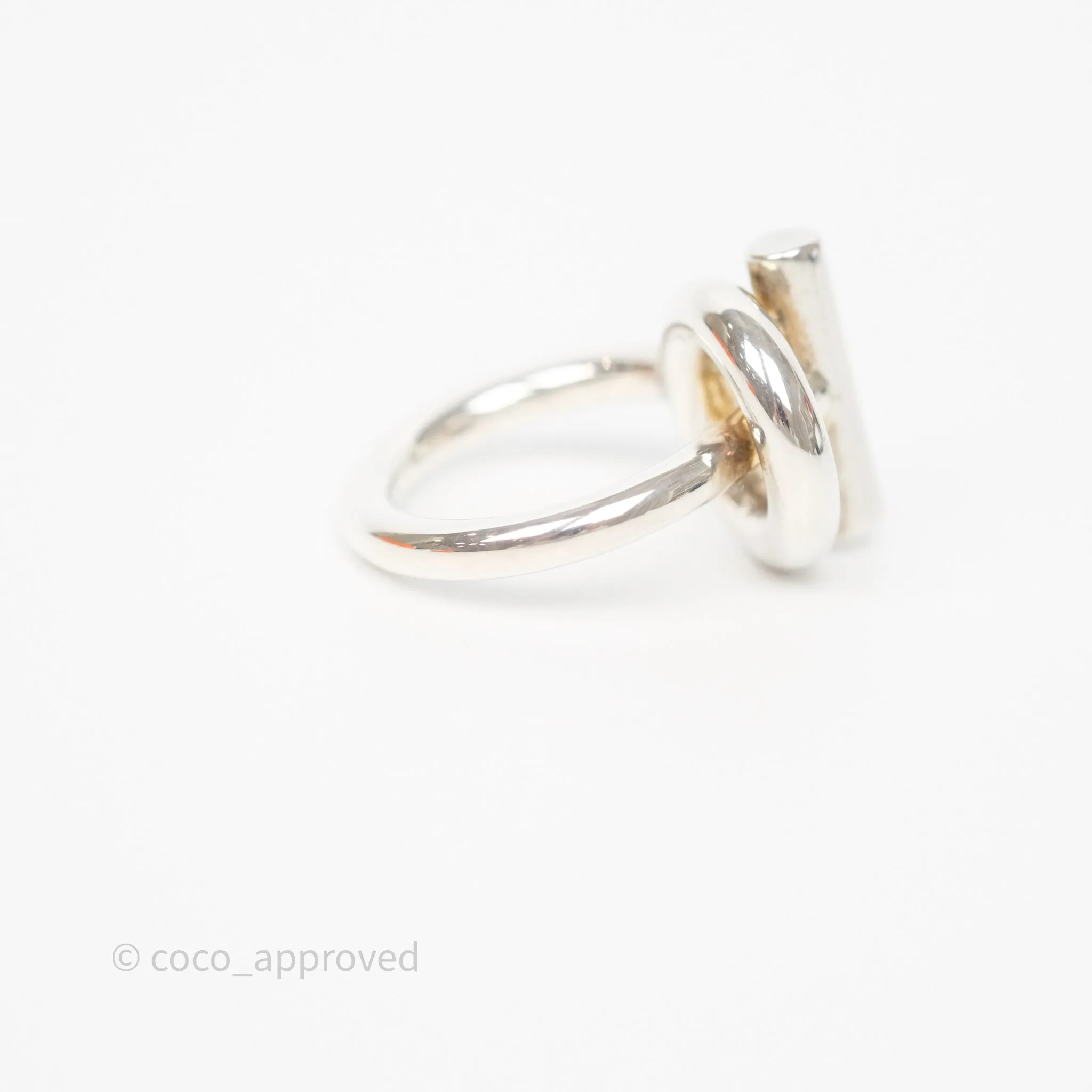 Hermes Echappee Ring Sterling Silver