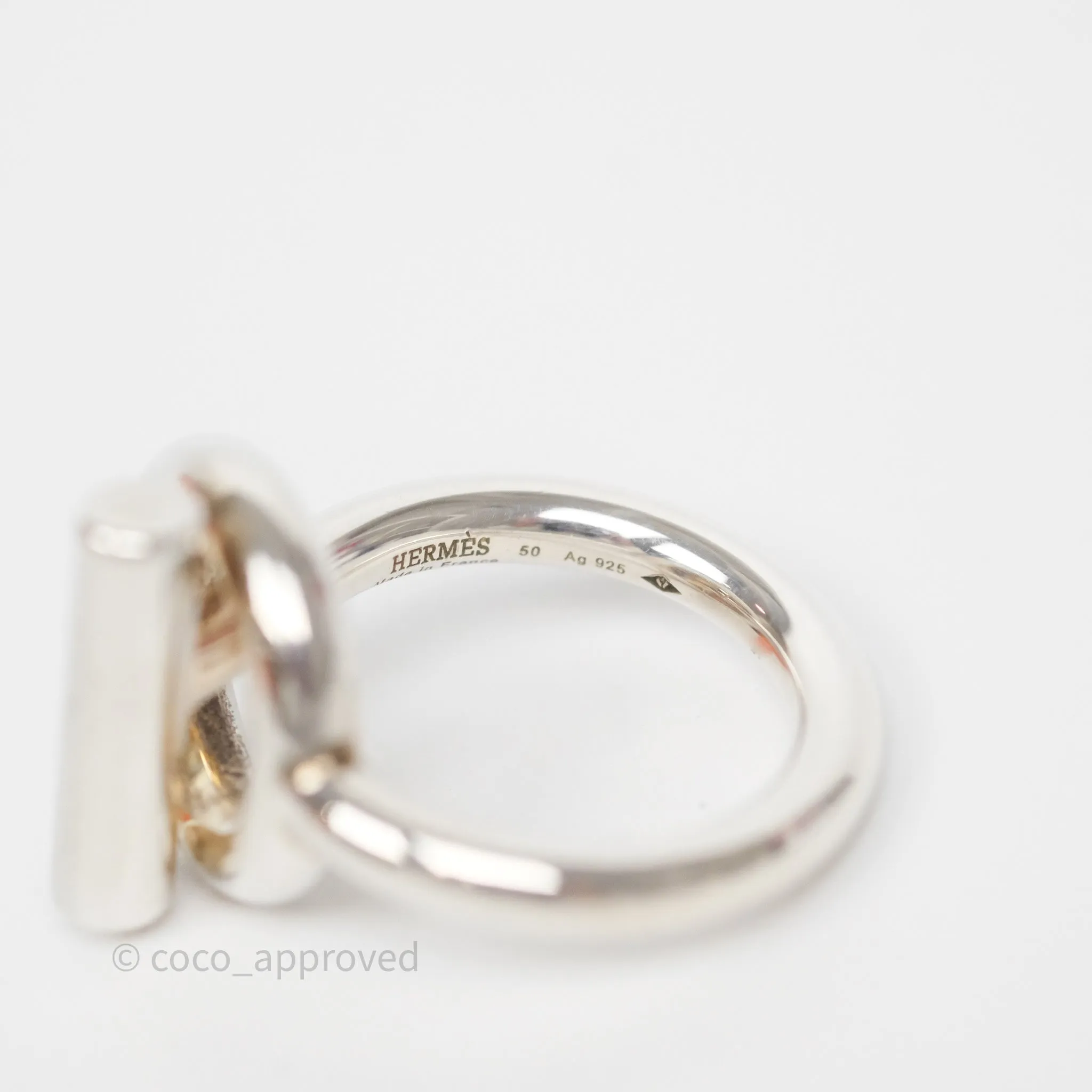 Hermes Echappee Ring Sterling Silver
