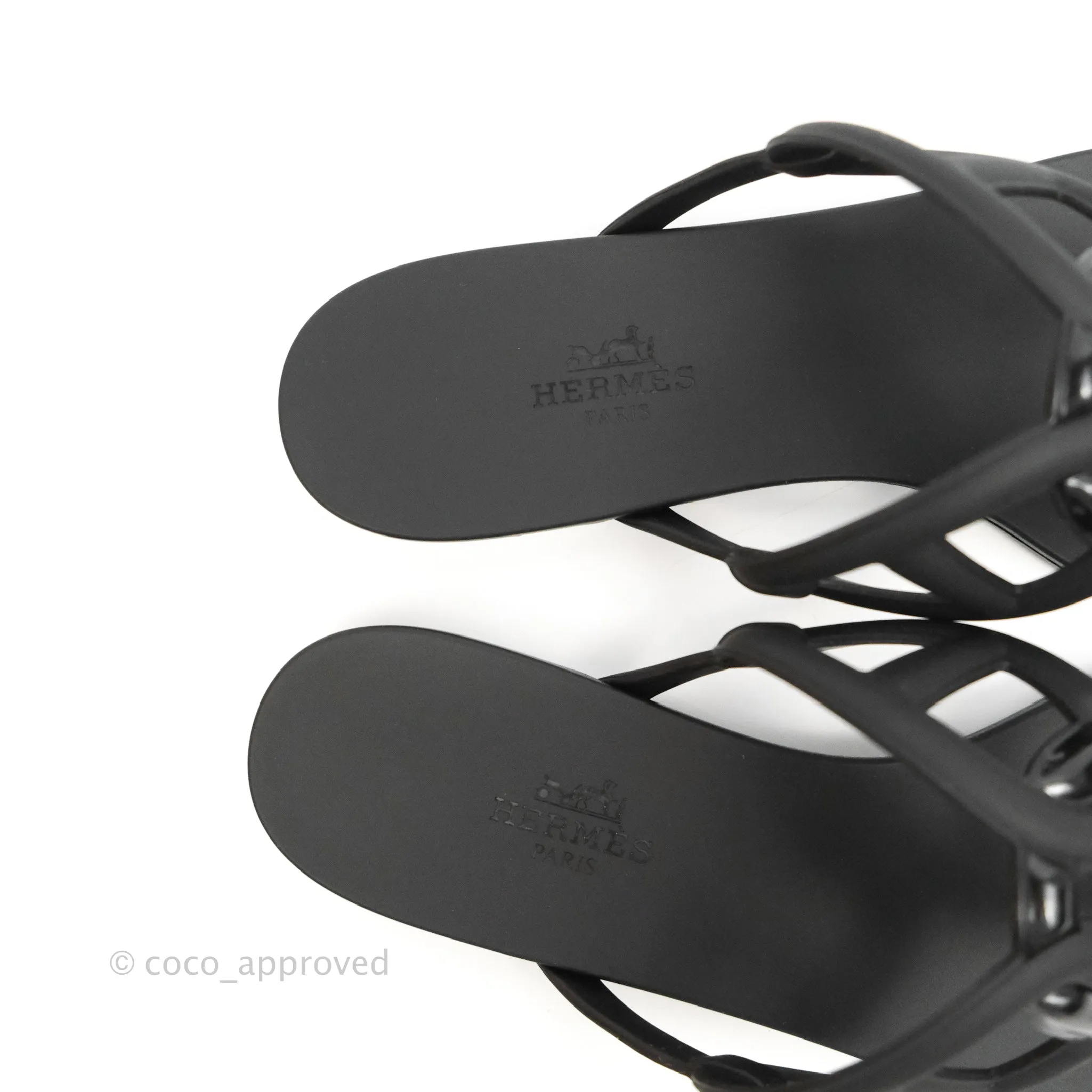Hermes Egerie Sandal Black Size 37