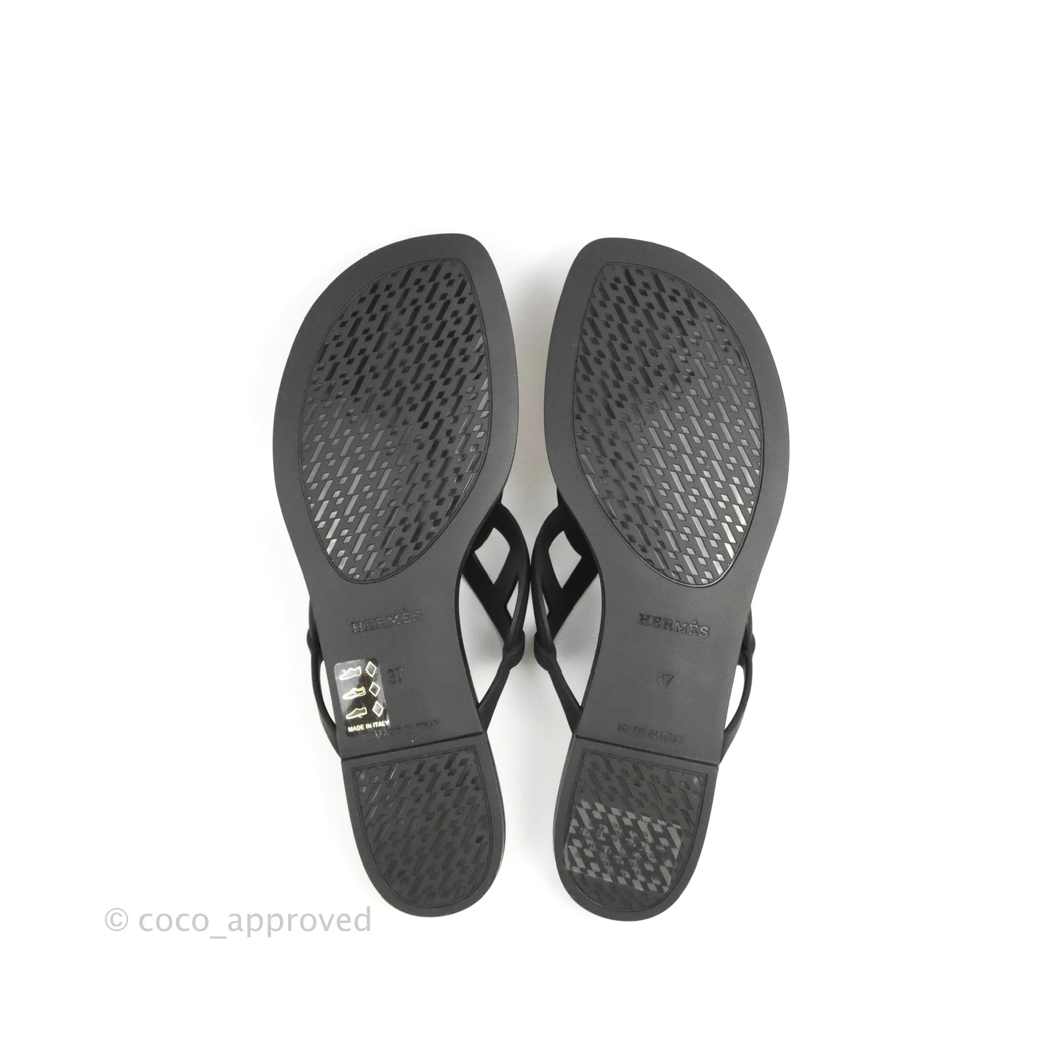 Hermes Egerie Sandal Black Size 37