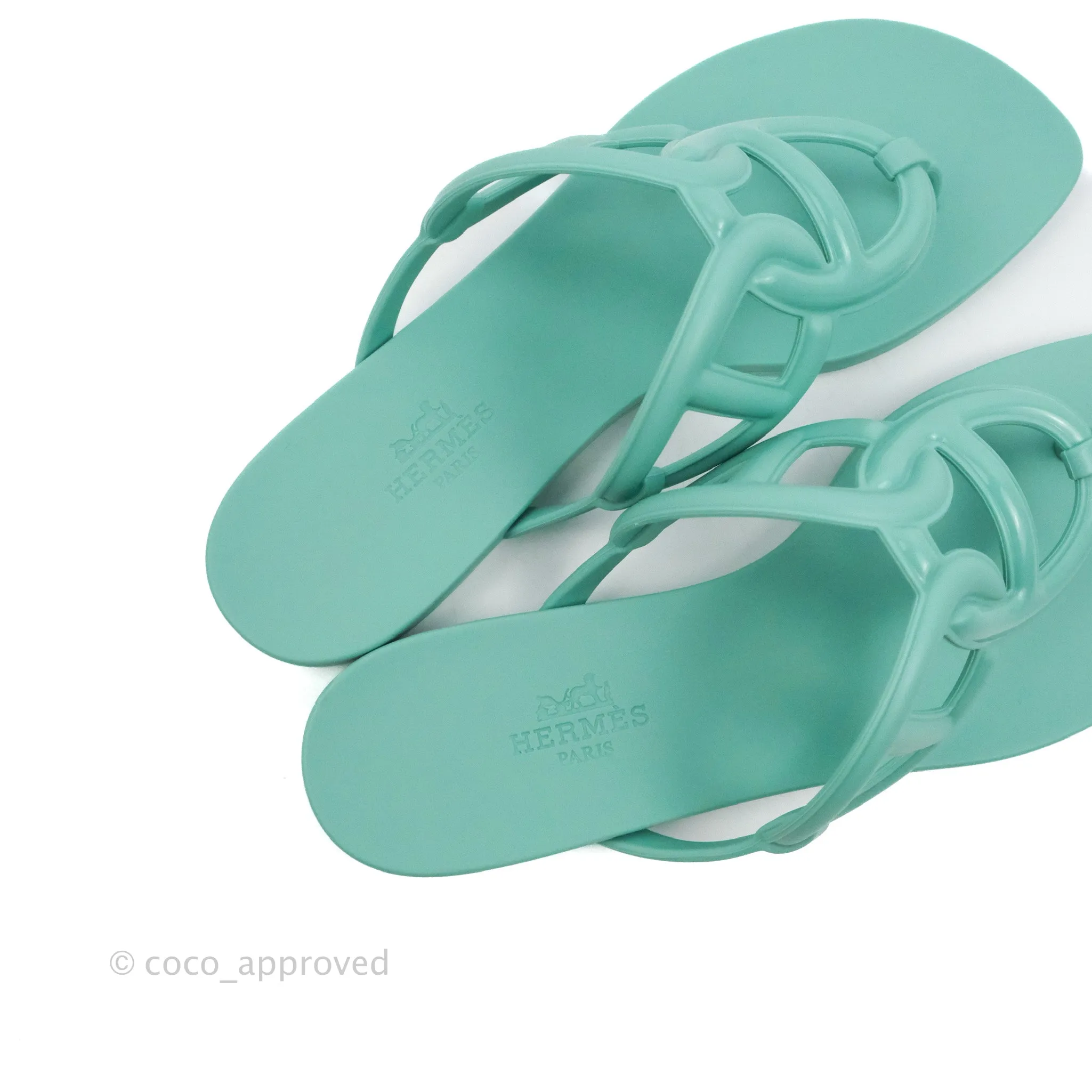 Hermes Egerie Sandal Green Size 35