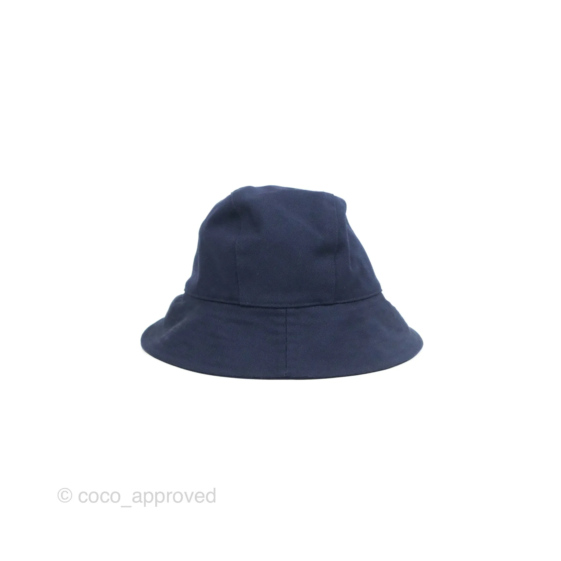 Hermes Elena Bucket Hat Marine Canvas