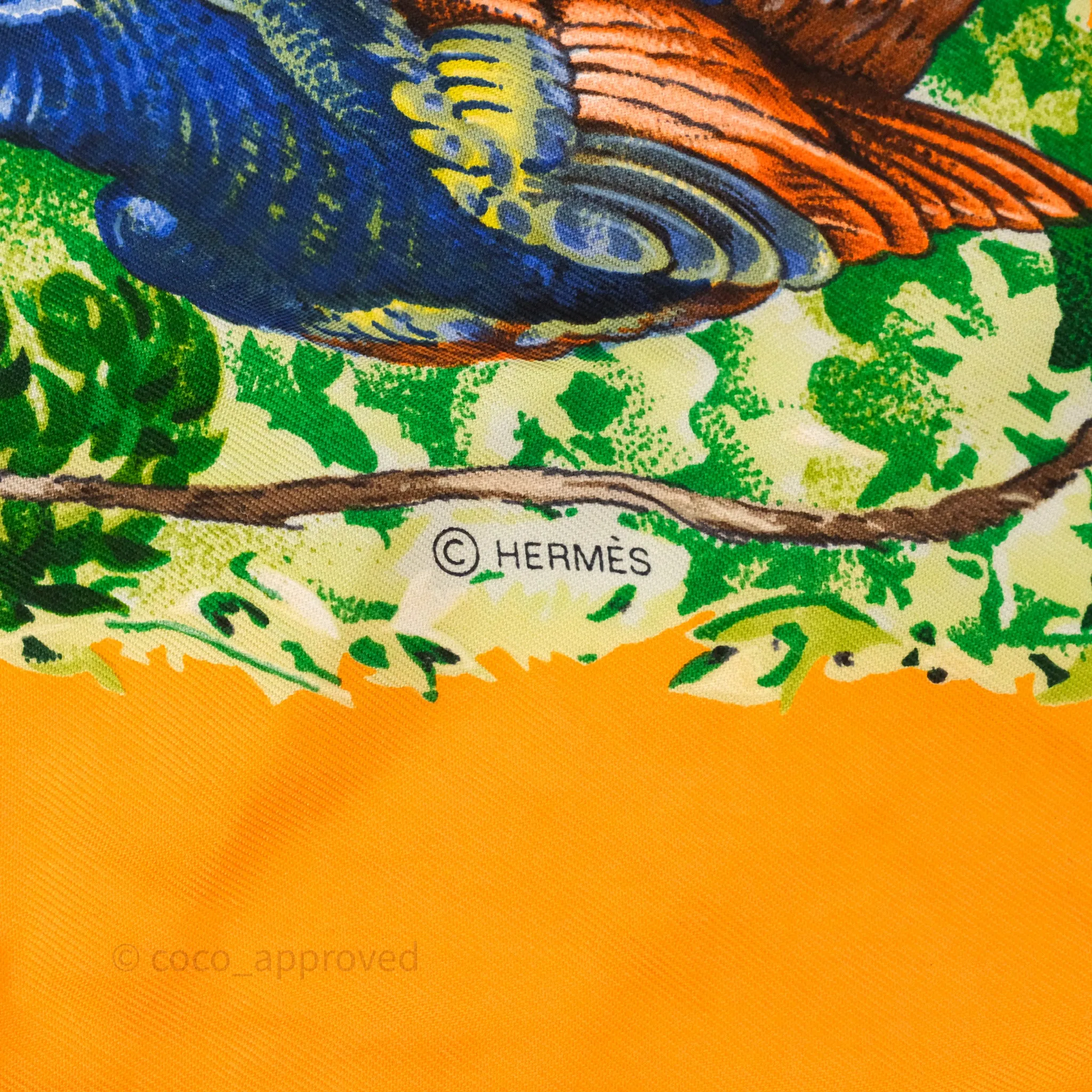 Hermes Equateur Wash Scarf Silk 90