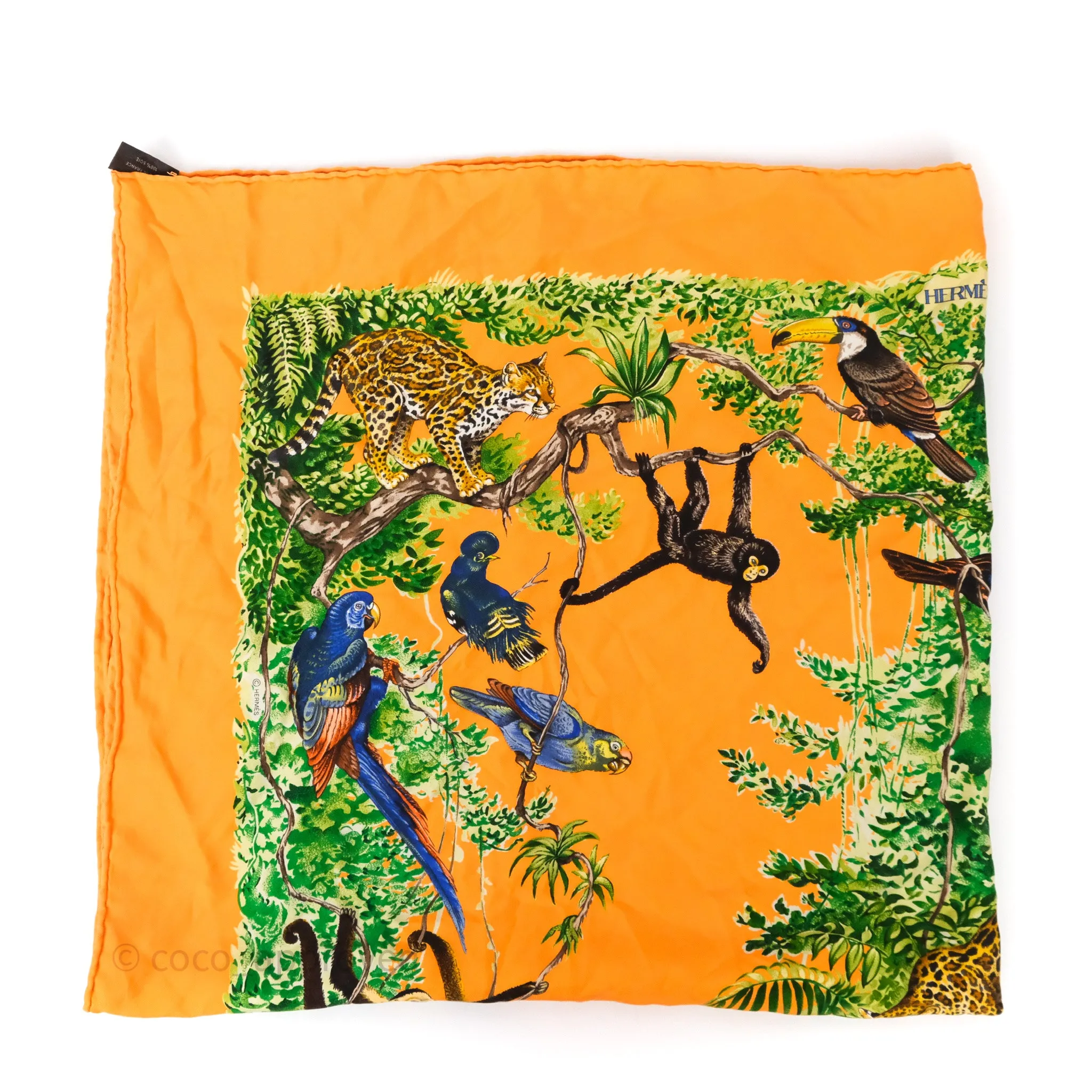 Hermes Equateur Wash Scarf Silk 90