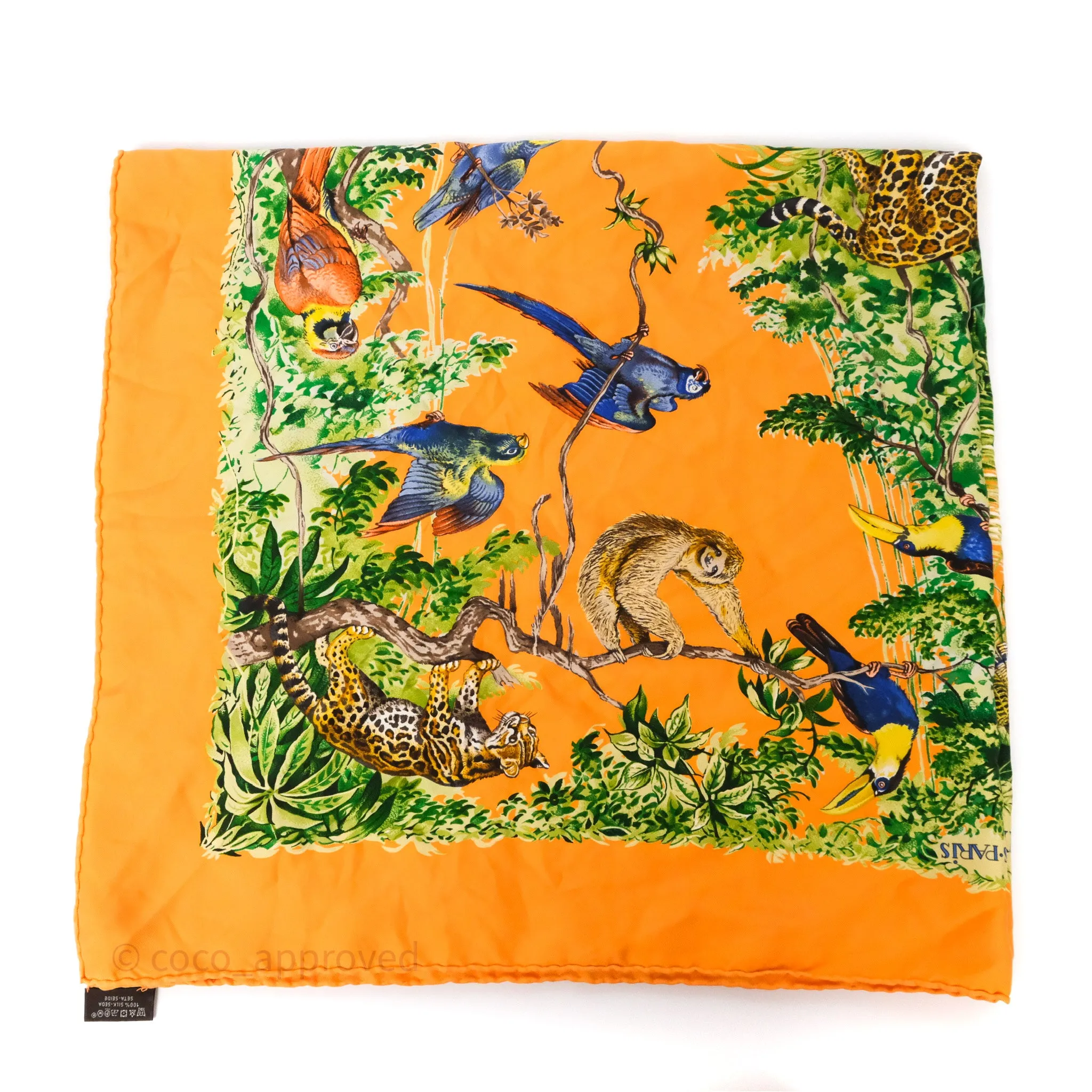 Hermes Equateur Wash Scarf Silk 90